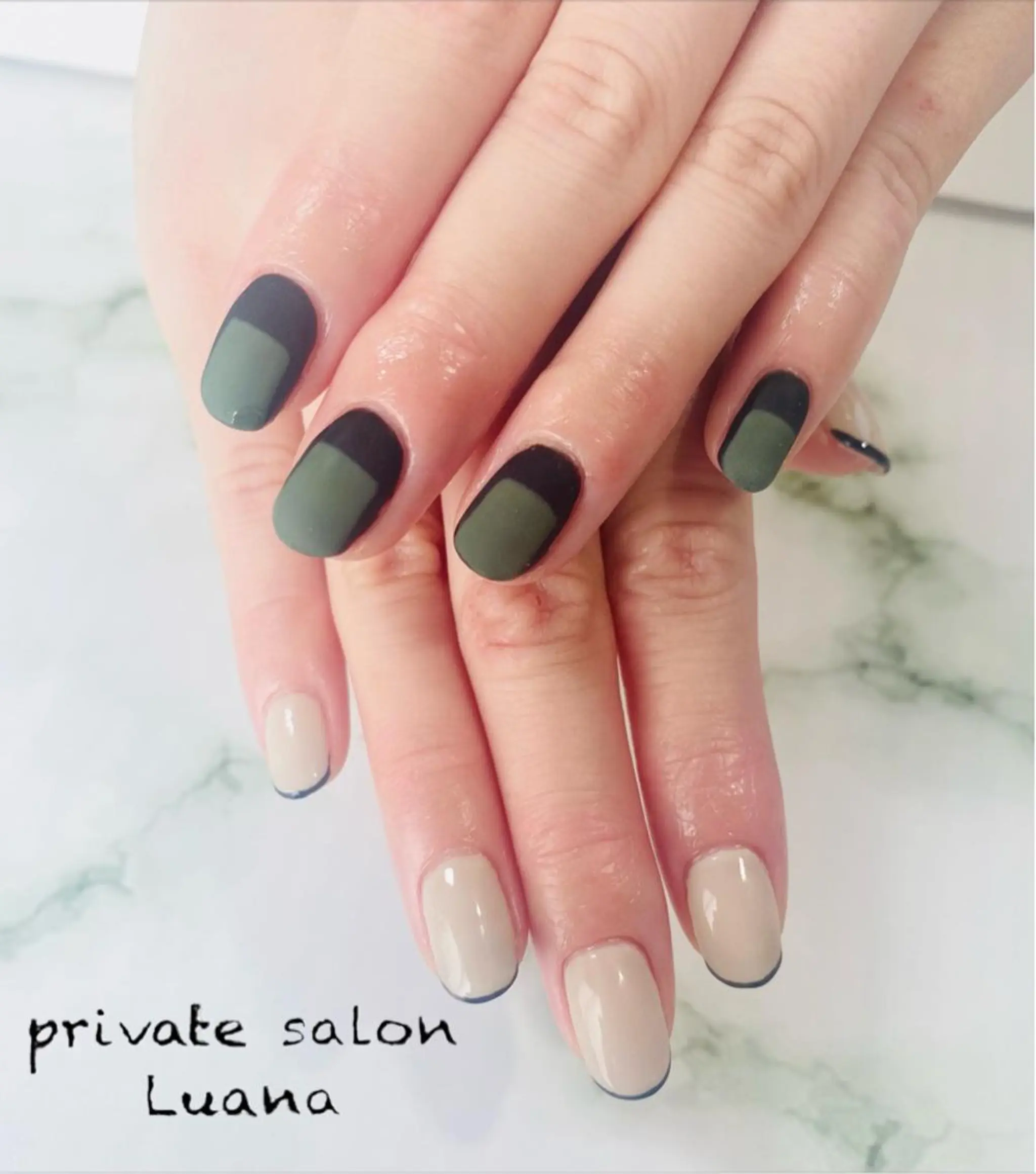 ネイル マットネイル 自宅ネイルサロン ルアナのネイルデザイン