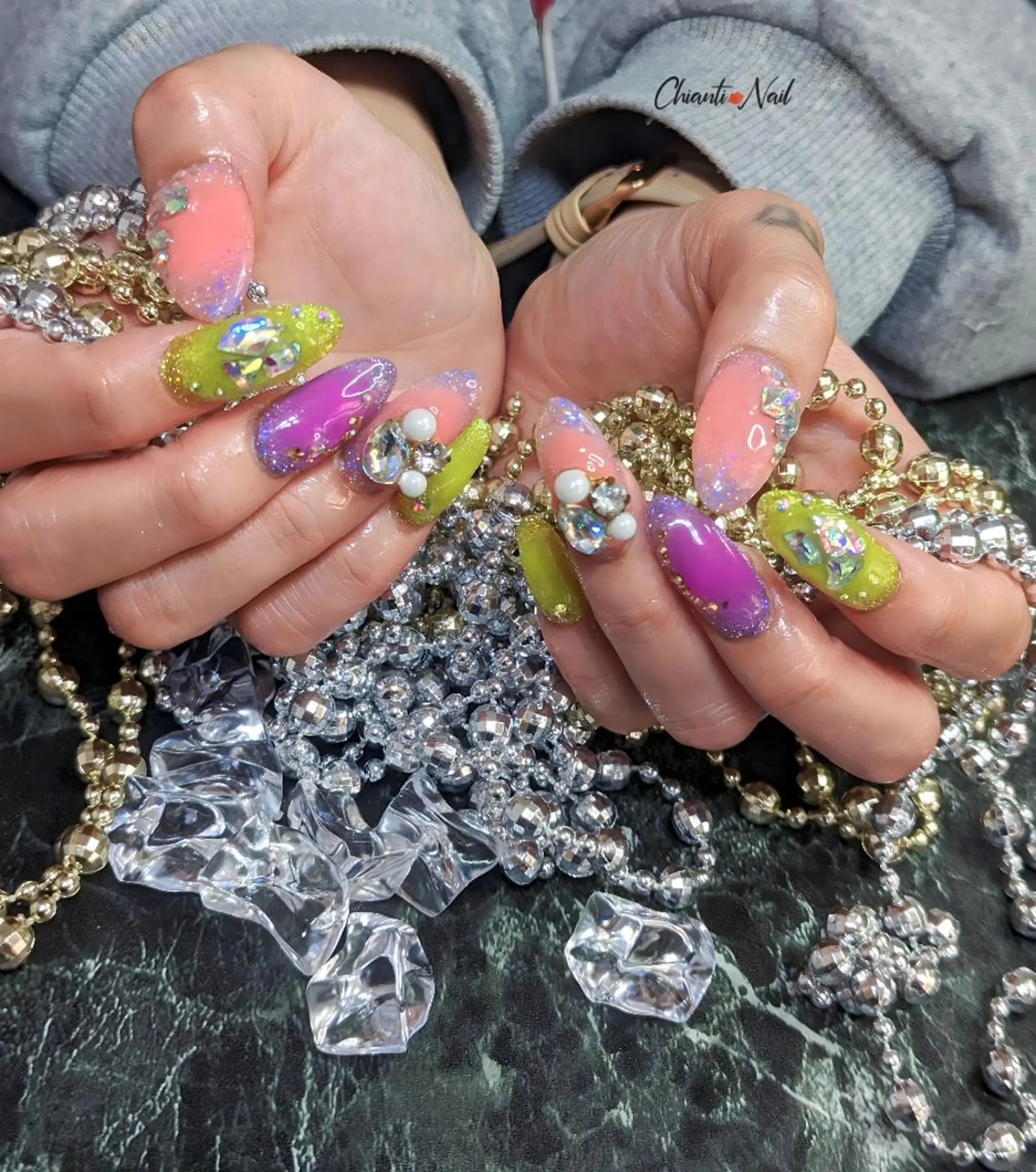 ネイル 長さ出し Chianti Nailのネイルデザイン