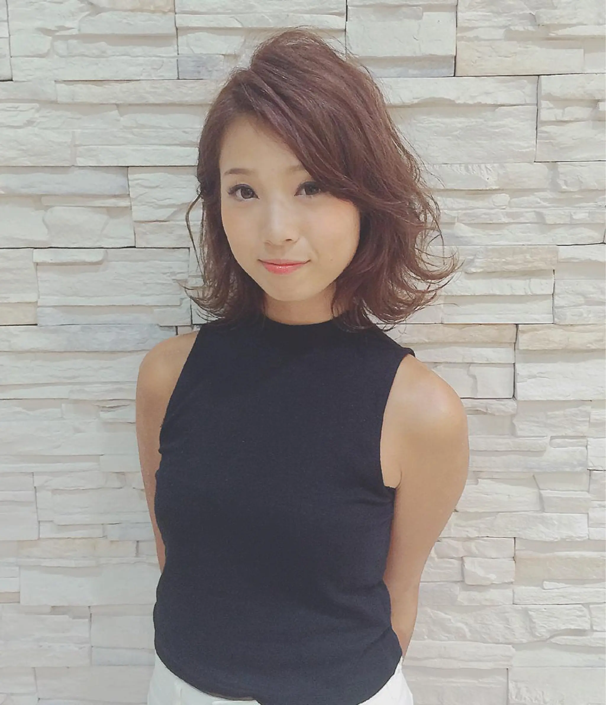 ミディアム 新宿 木下拓哉のヘアスタイル