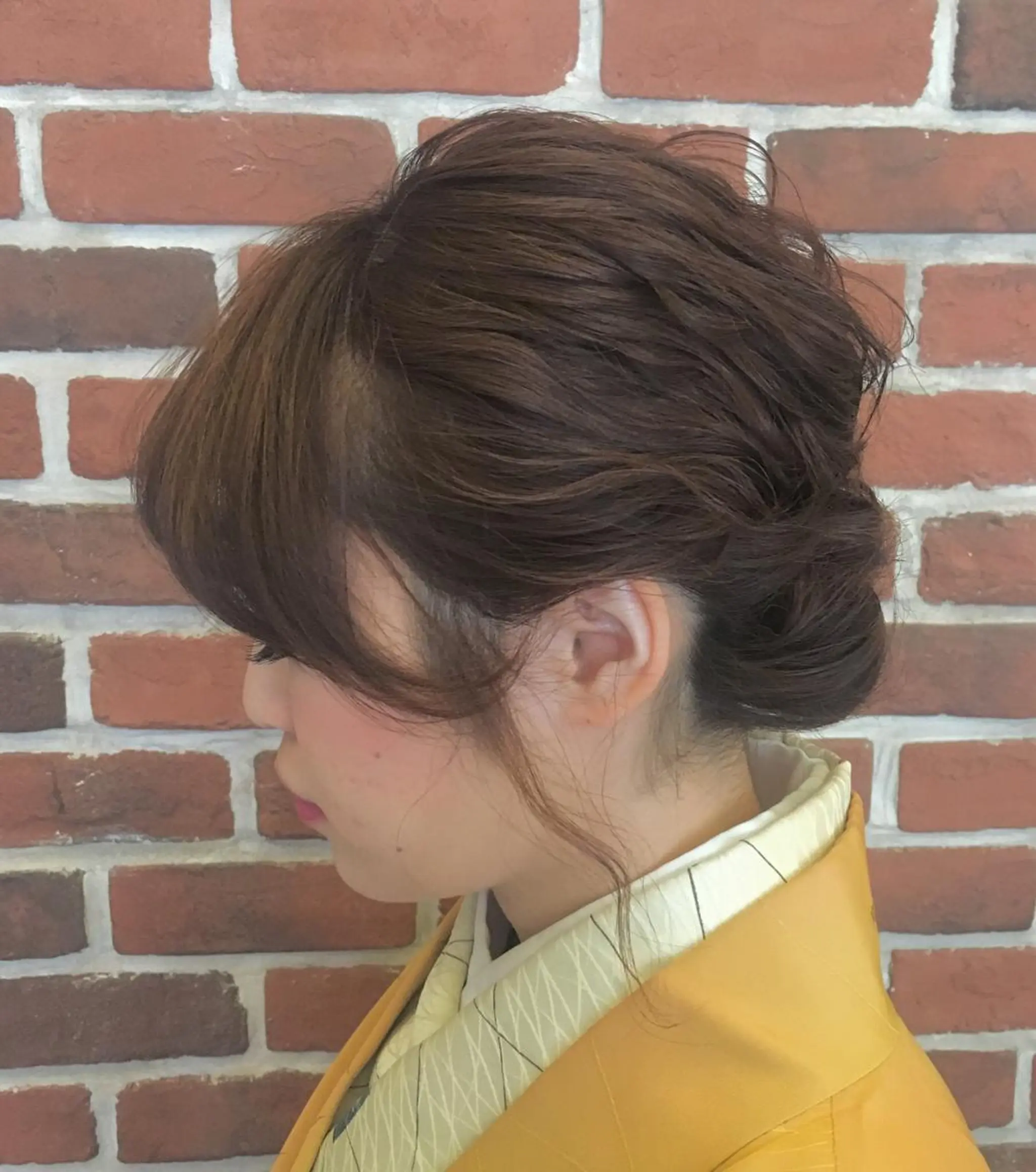 セミロング ヘアアレンジ さかい なつみのヘアスタイル