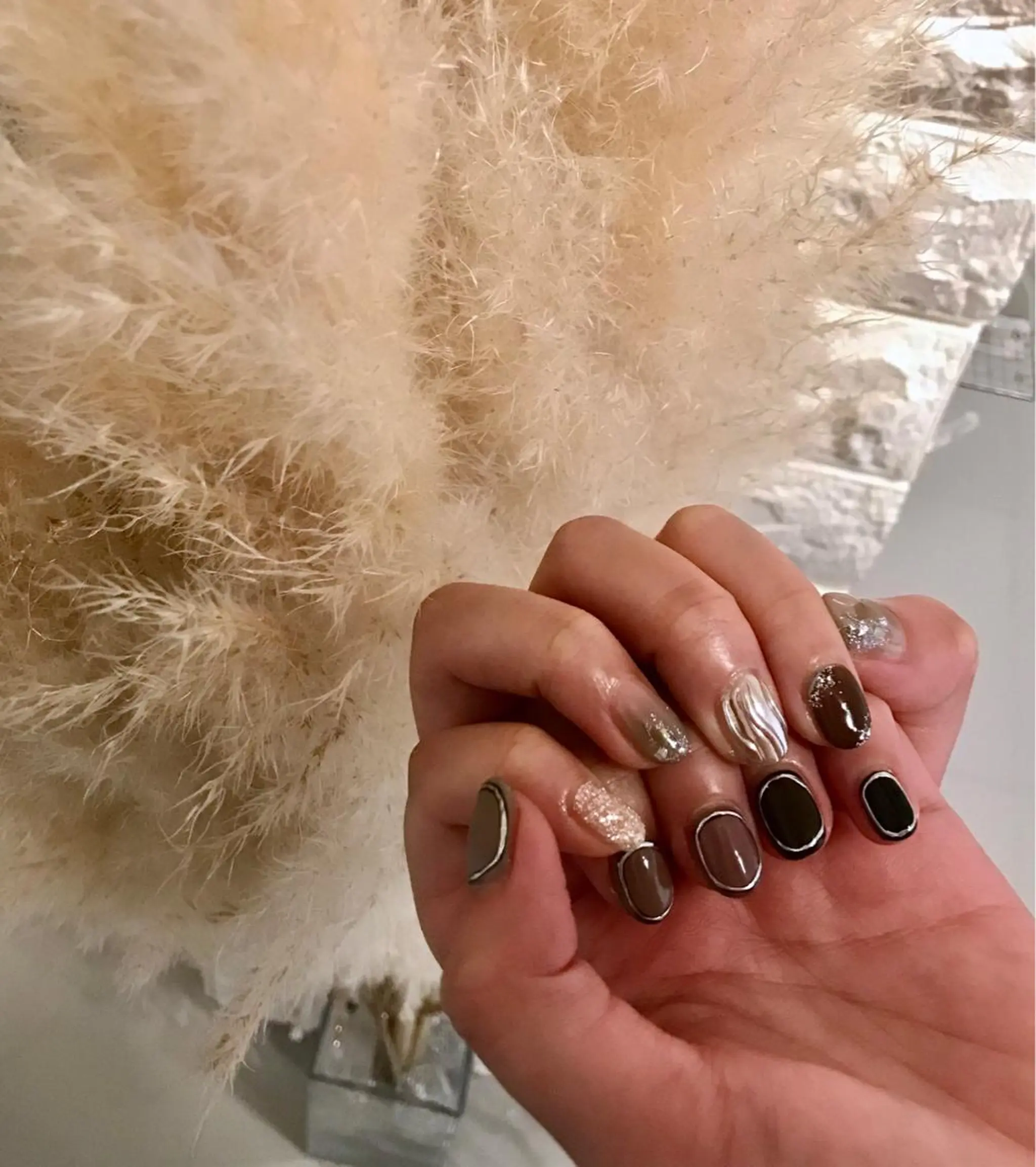 ショート カラー パーマ ヘアアレンジ ネイル マツエク・マツパ ハンドネイル ハンドケア nail&eye Aoのマツエク・マツパデザイン