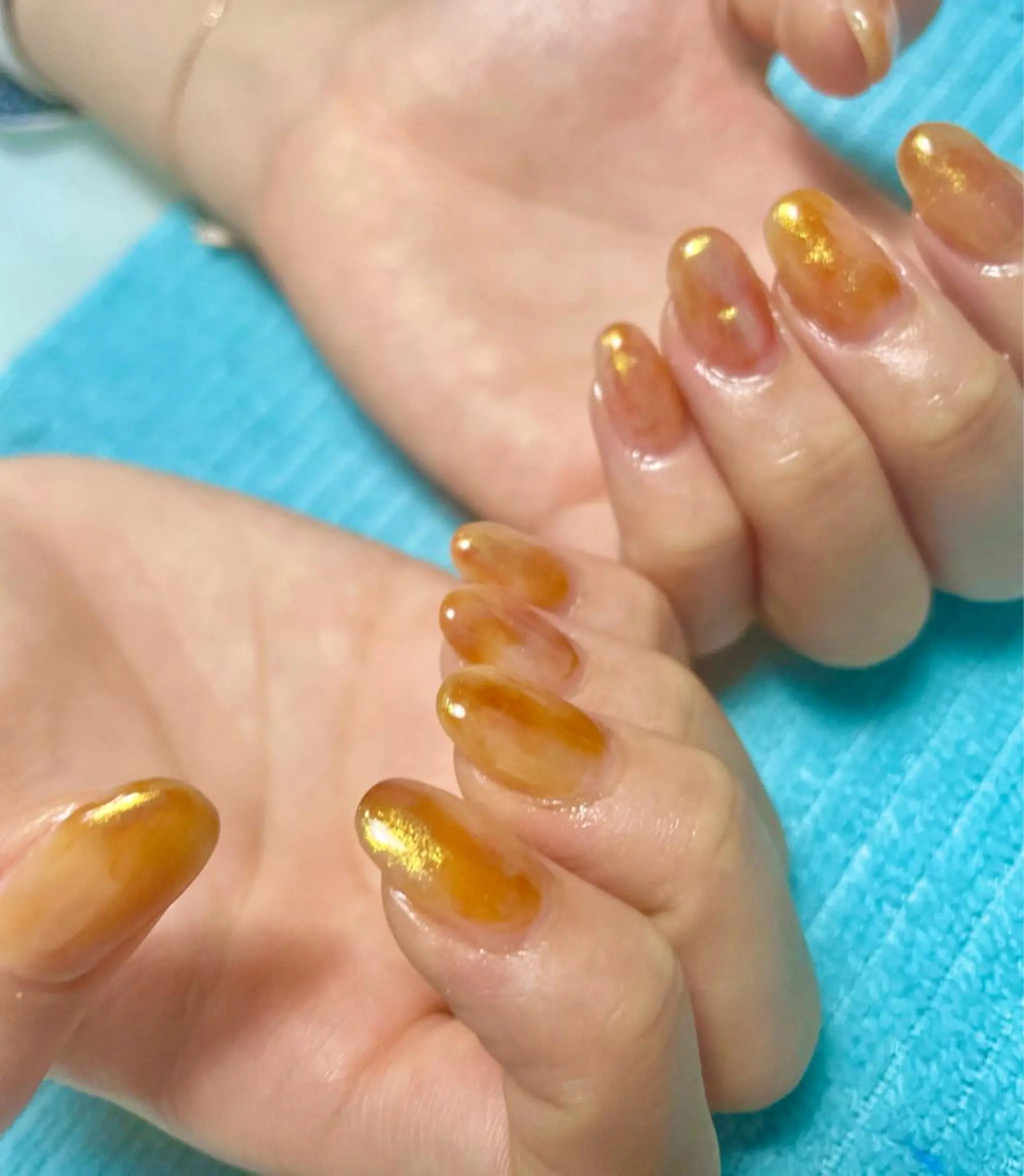 ネイル ニュアンスネイル 加瀬 アンジェリーのネイルデザイン