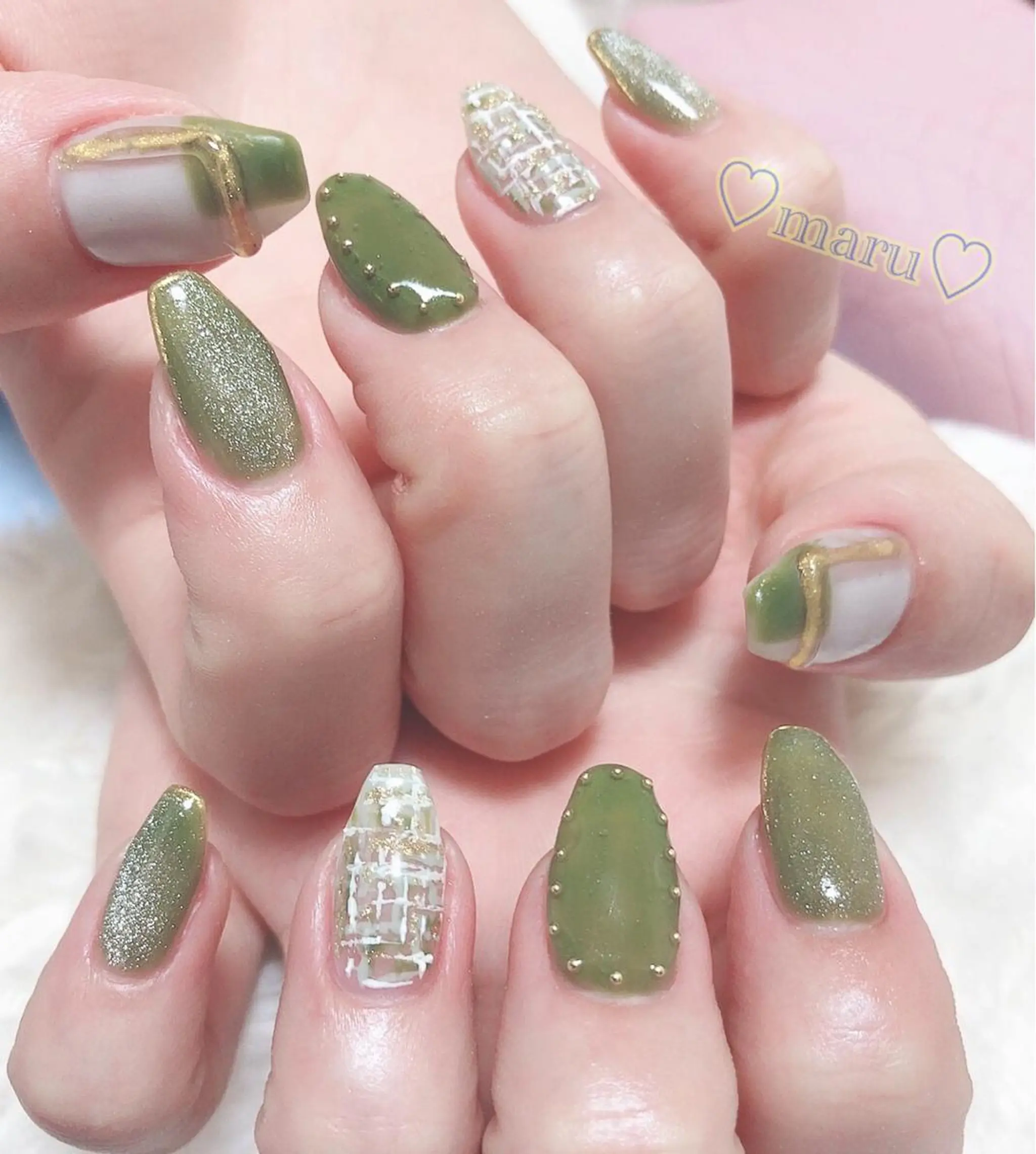 ネイル ハンドネイル フットネイル まるみ ♡のネイルデザイン