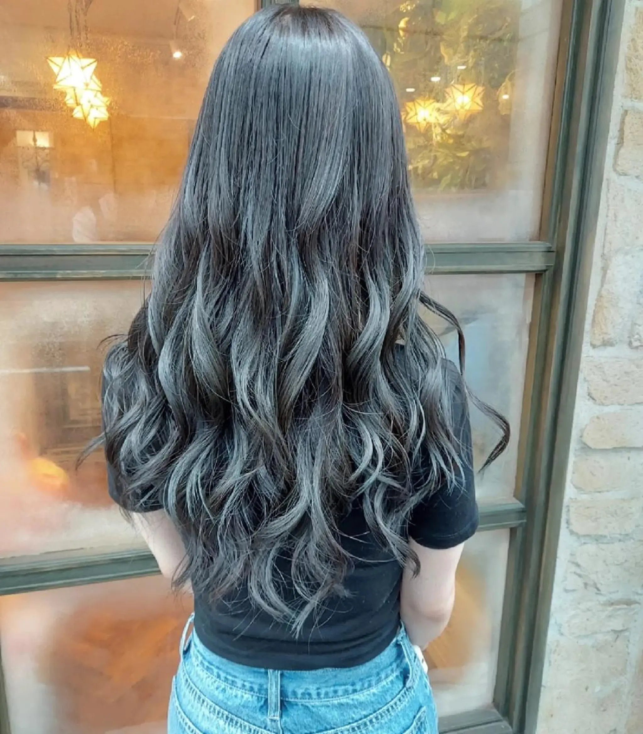 ロング カラー ブリーチ ブルーカラー ブルージュ ブリーチなしカラー ヘアカラー トリートメント grow上野御徒町【グロウ】所属・ブリーチ・ハイトーン 特化🎉内山のヘアスタイル