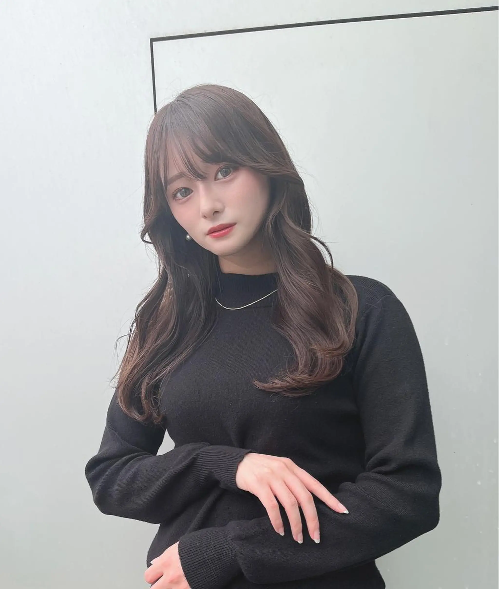 ミディアム カット ヘアカラー トリートメント 🌫️大人韓国ヘア 🌫️naoyaのヘアスタイル