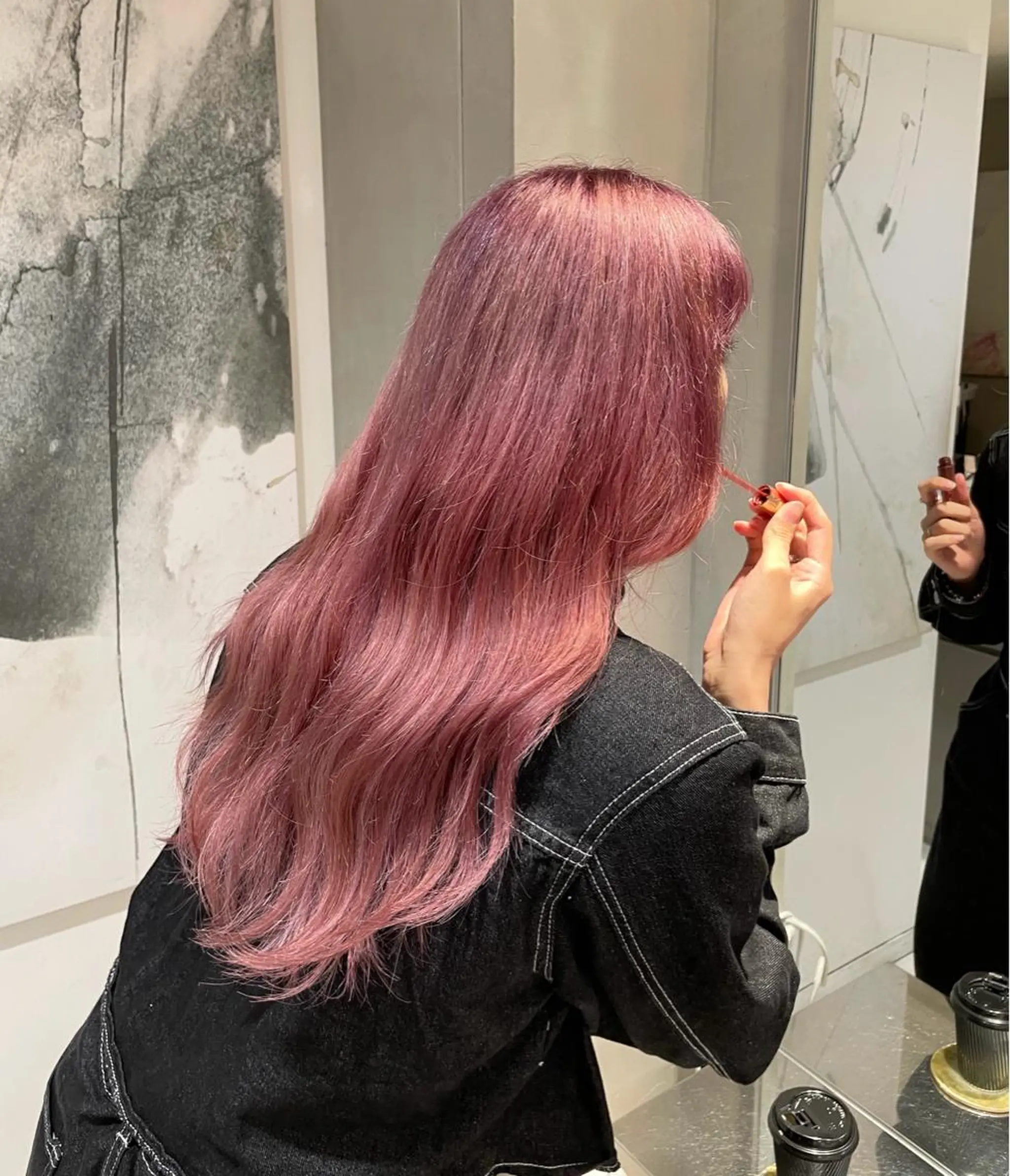 ロング カラー ヘアアレンジ ブリーチ ケアブリーチ ハイトーンカラー トリートメント 艶髪/レイヤーカット 🐣misakiのヘアスタイル