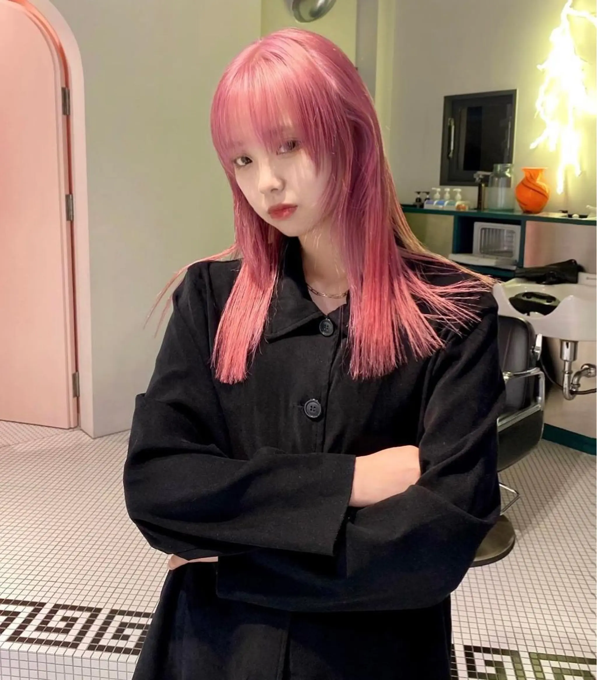 ロング カラー ピンクカラー 丹治 一輝ボブ/ショートのヘアスタイル