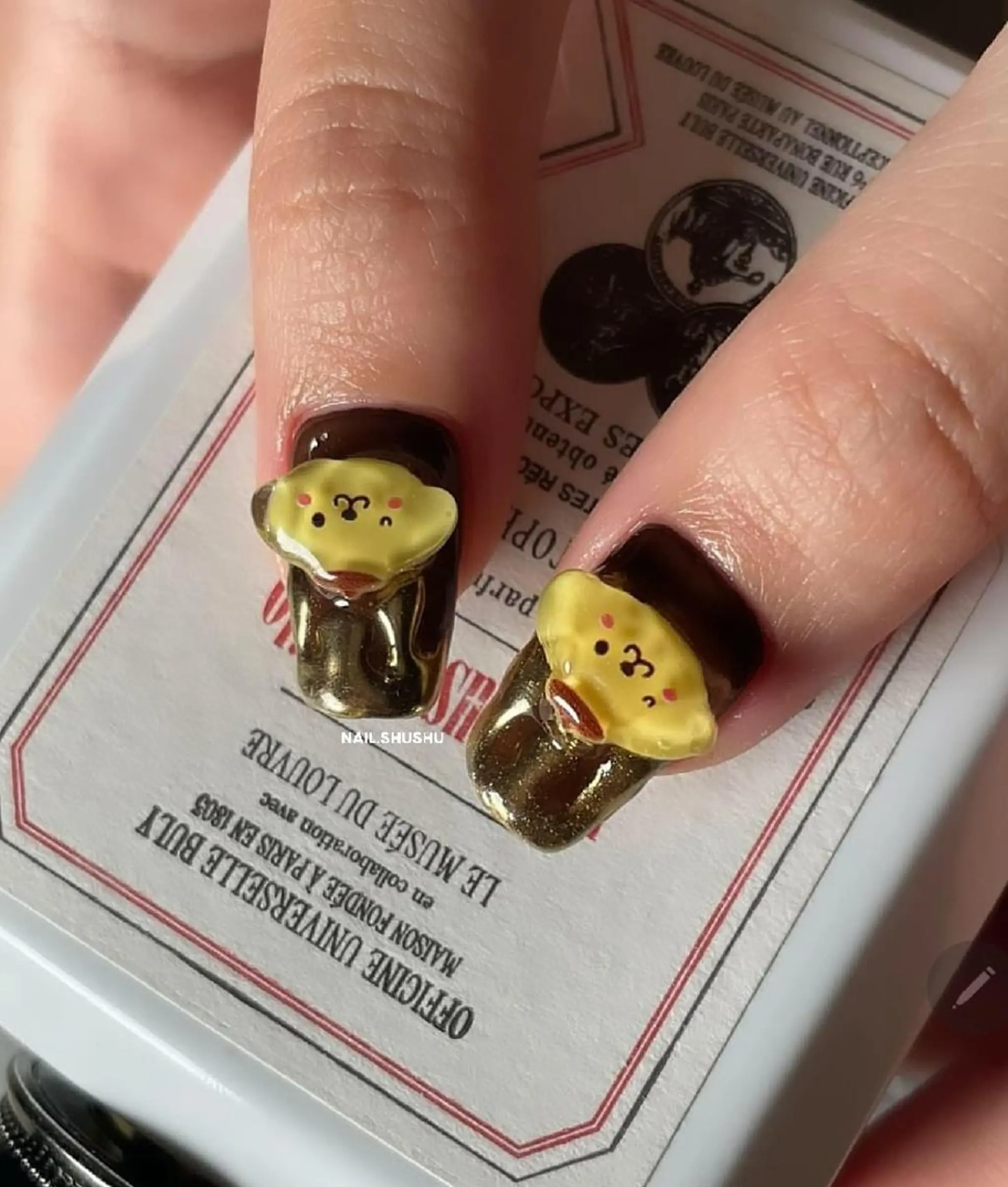 ネイル 持ち込み ニュアンスネイル シンプルネイル 冬ネイル 3dパーツ/流行り 👧shushu❤️のネイルデザイン
