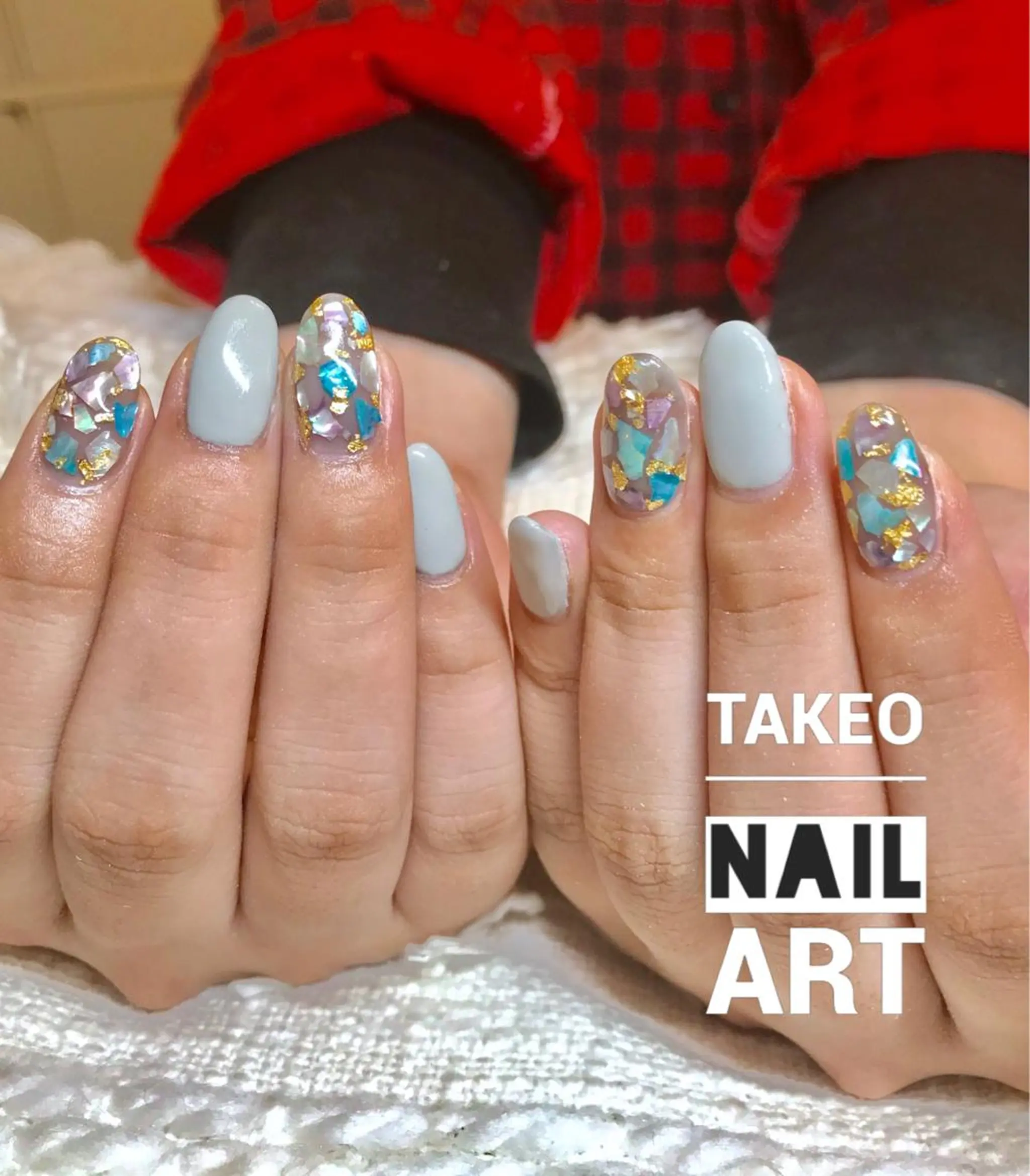 ミディアム ネイル ハンドネイル ハンドケア nail&eye Aoのマツエク・マツパデザイン