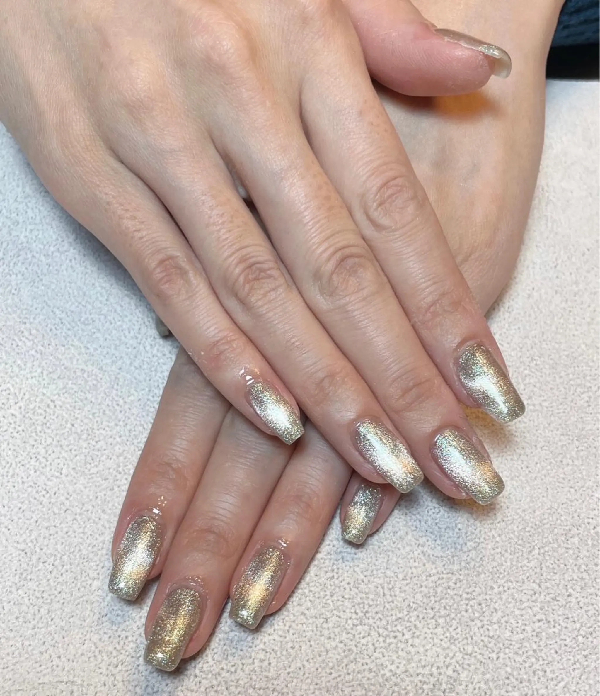 ネイル ジェルネイル キラキラネイル マグネットネイル オフィスネイル パラジェル BLANCEnail所属・BLANCnail yuuのネイルデザイン