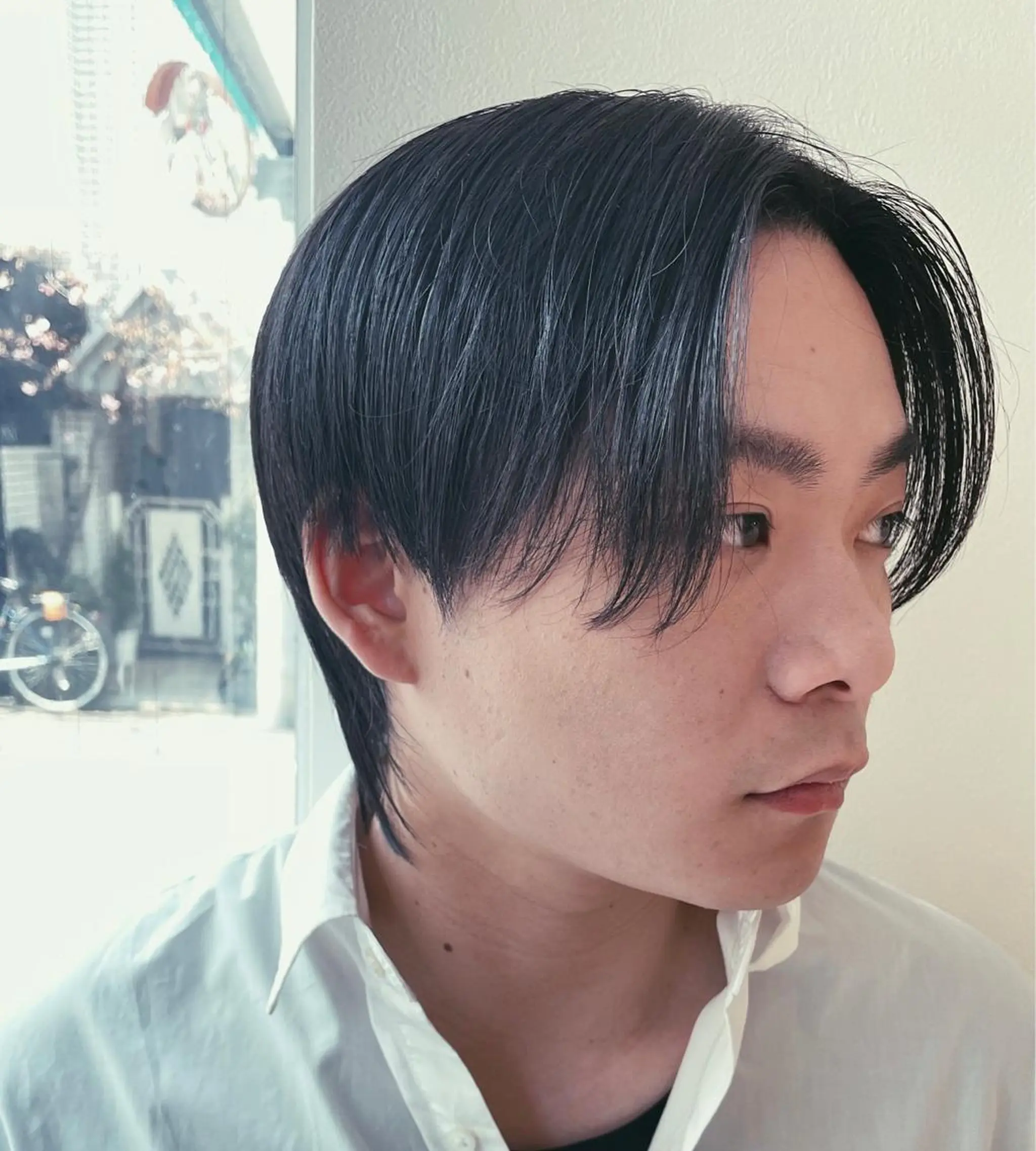 パーマ メンズ センターパート 縮毛矯正 カット 縮毛矯正 【メンズ特化】 池田大成✂︎のヘアスタイル