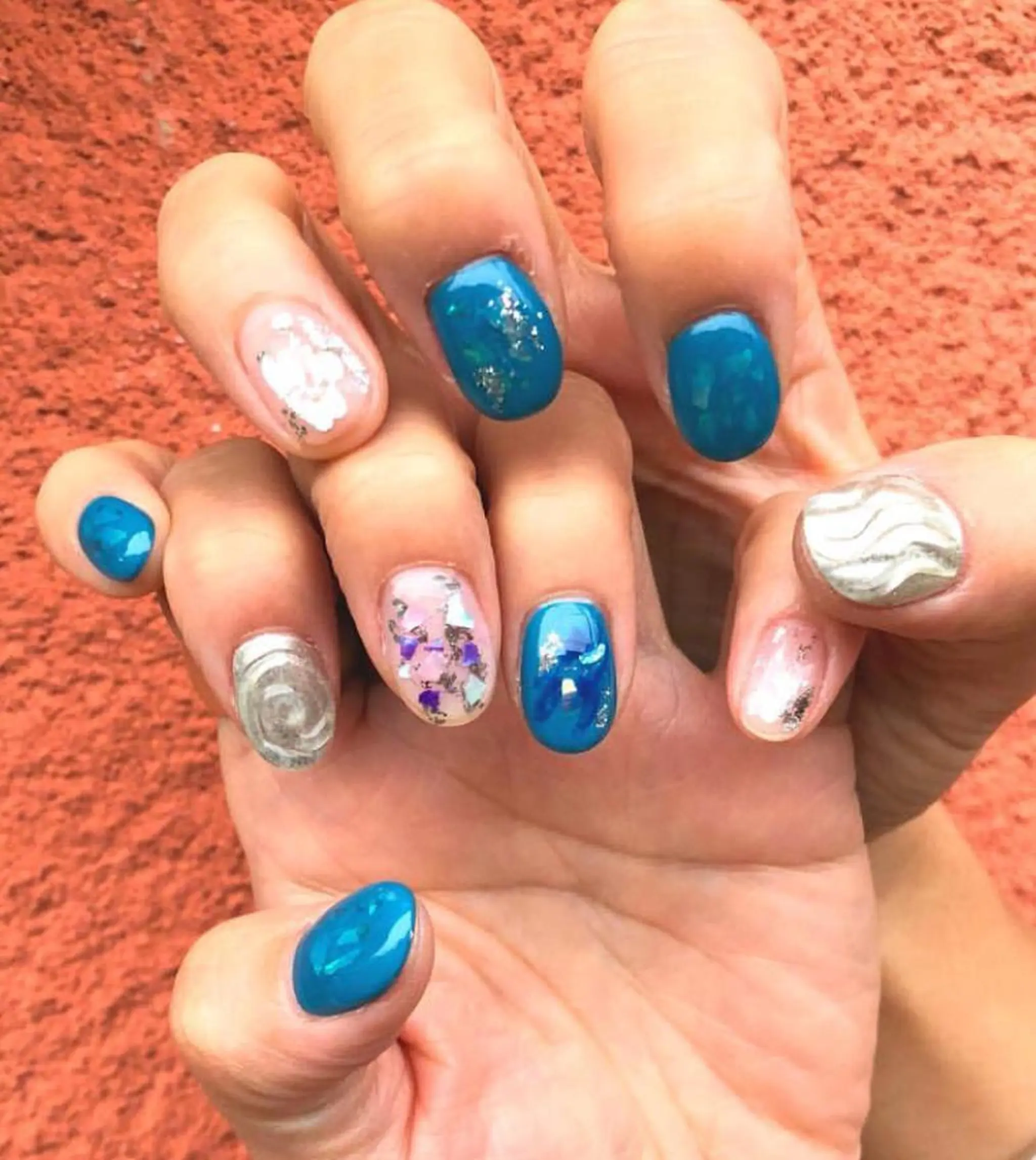 ネイル アートネイル ミラーネイル ハンドネイル Riz nailのネイルデザイン