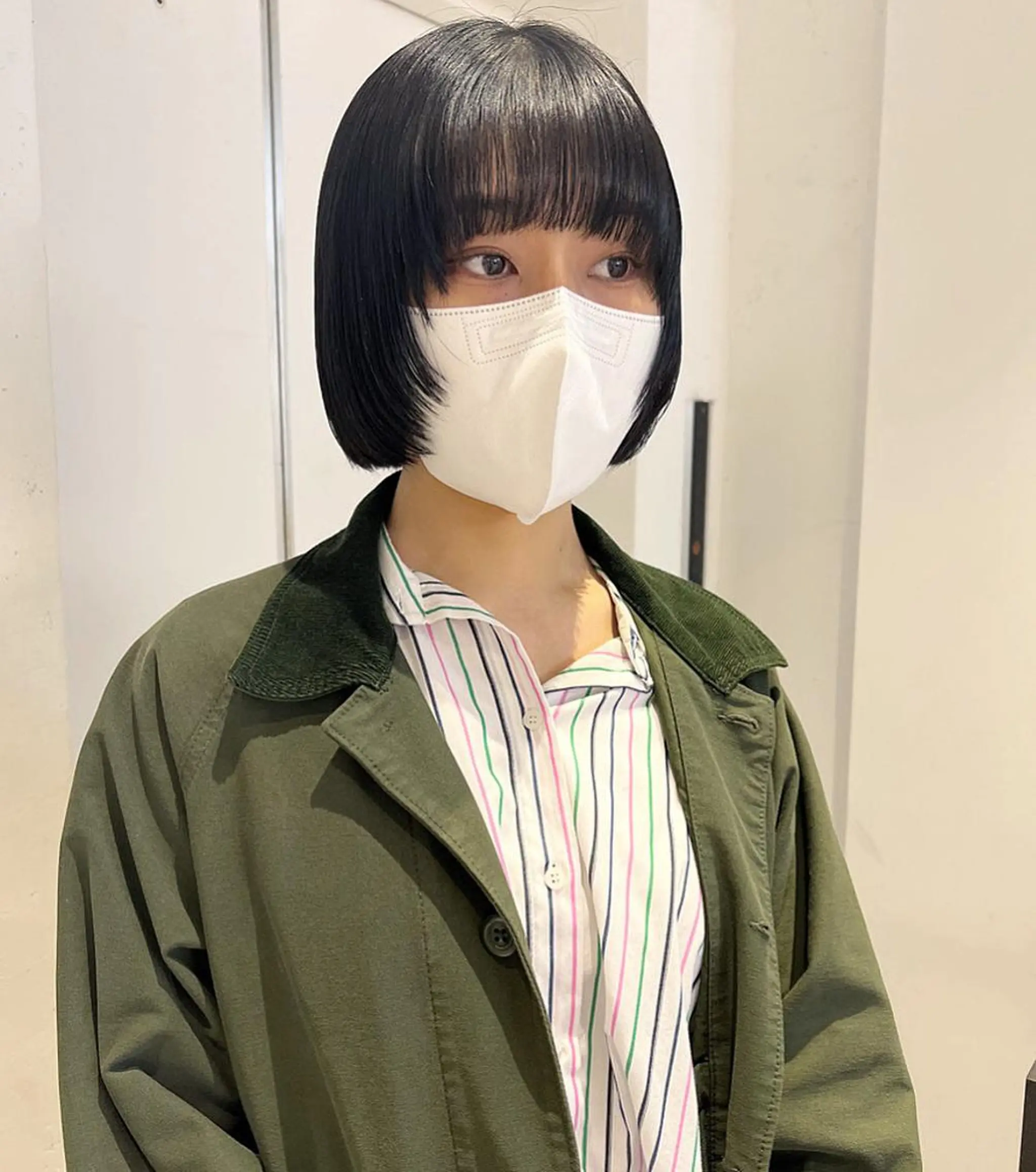 ショート 顔周りカット/透明感 カラー✂️MEIのヘアスタイル