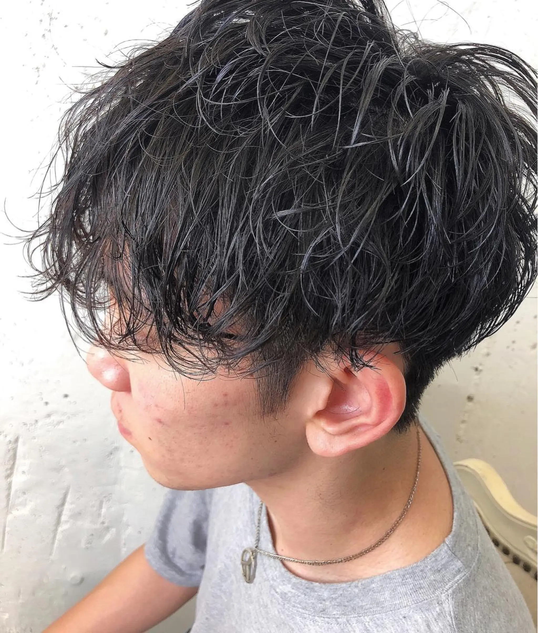 パーマ メンズ カット パーマ 韓国ヘア🇰🇷 RYOTAのヘアスタイル