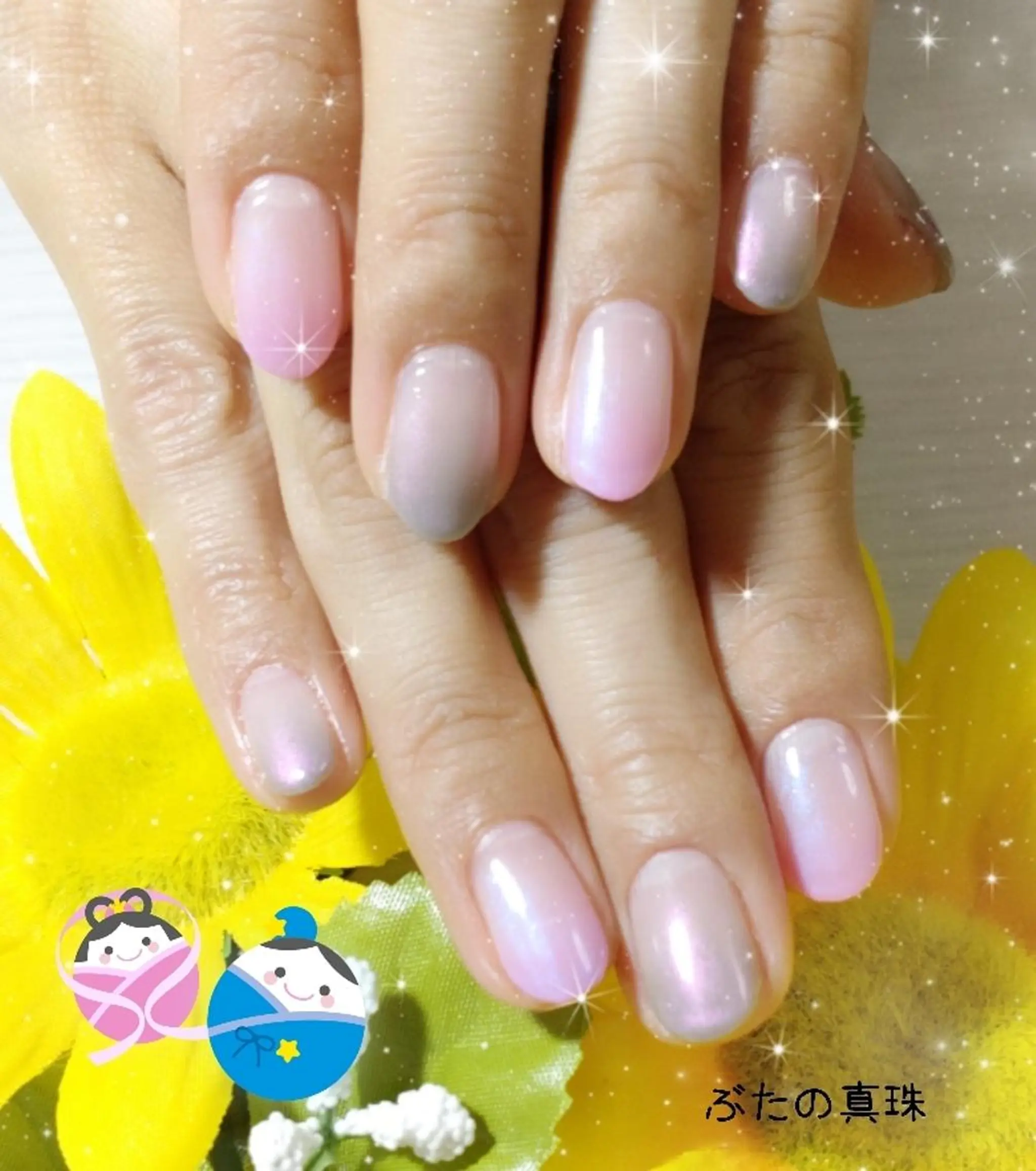 ネイル グラデーション ハンドネイル 林 珠里のネイルデザイン