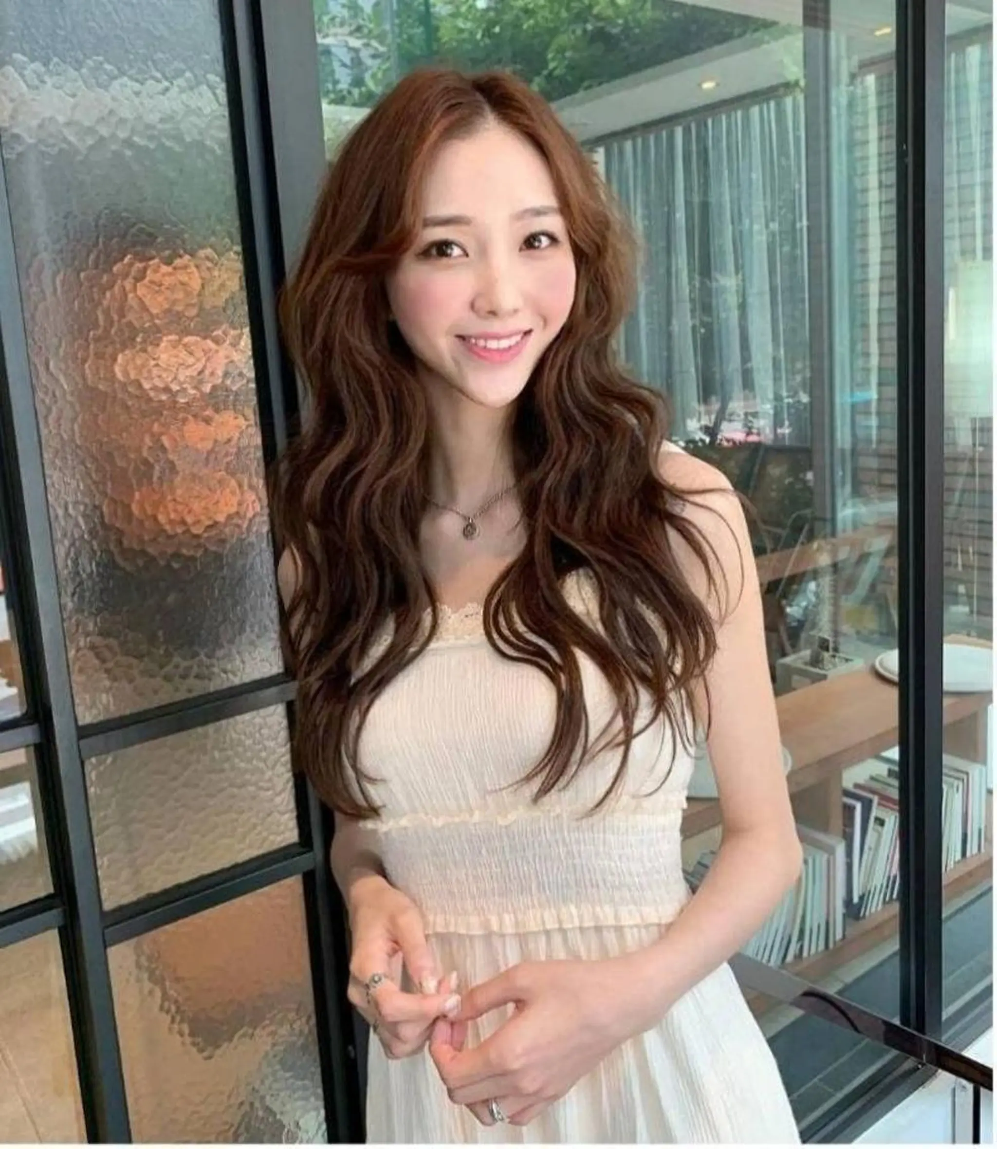 ロング 韓国特化エクステ🟨 エクステのヘアスタイル