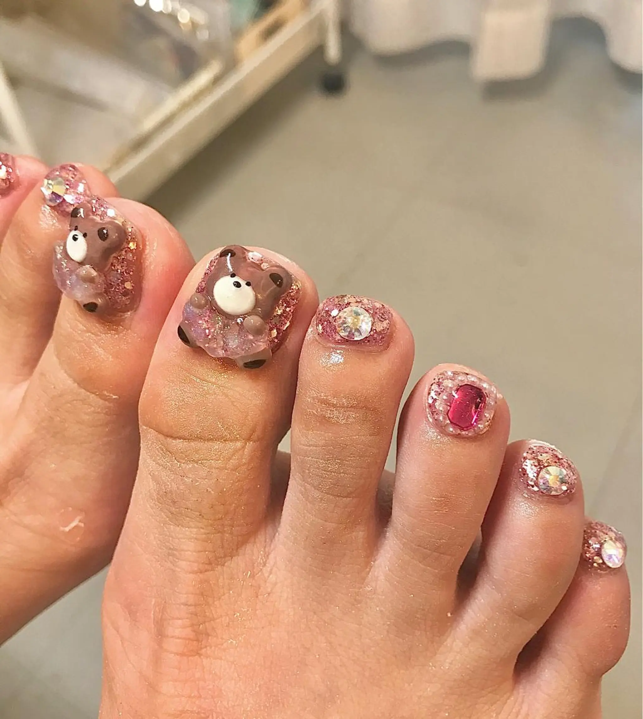 ショート カラー パーマ ヘアアレンジ メンズ キッズ ネイル マツエク・マツパ アートネイル キラキラネイル nail&eye Aoのマツエク・マツパデザイン