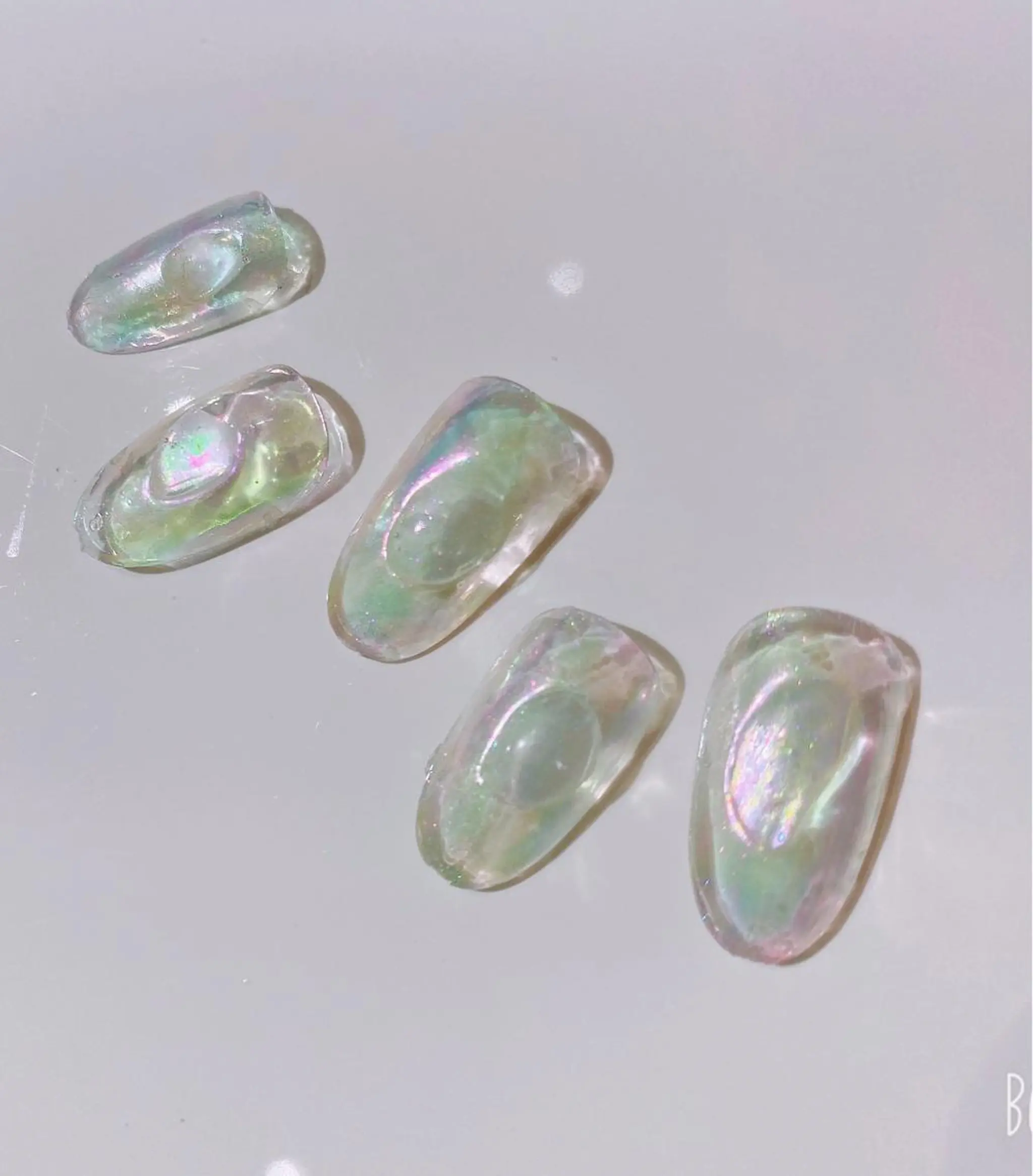 ネイル 氷ネイル・うるうるネイル キラキラネイル VIST☆ ｍａｍｉのネイルデザイン