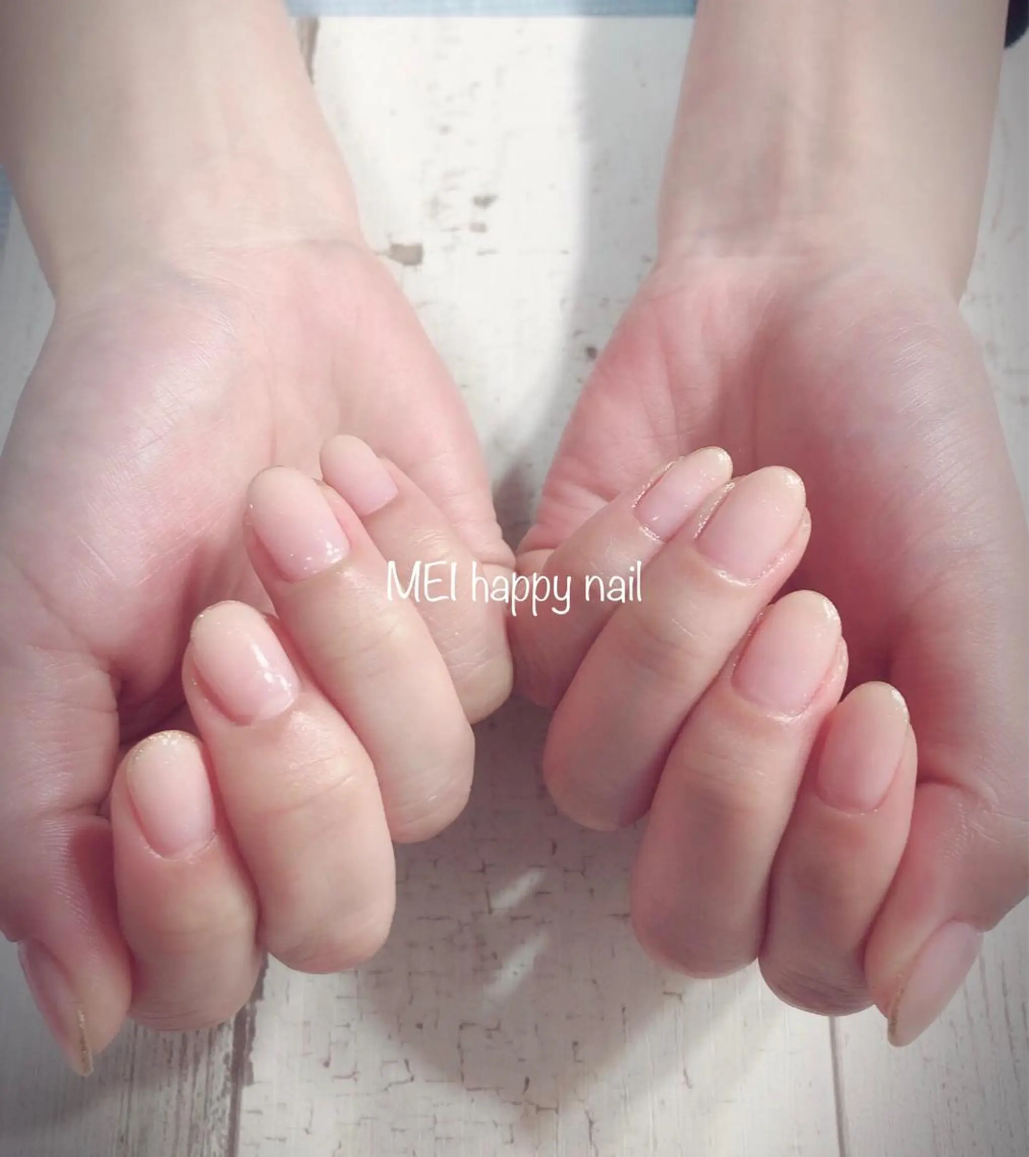 ネイル ラメ(グリッター) 北浦和 自爪育成ケアのネイルデザイン