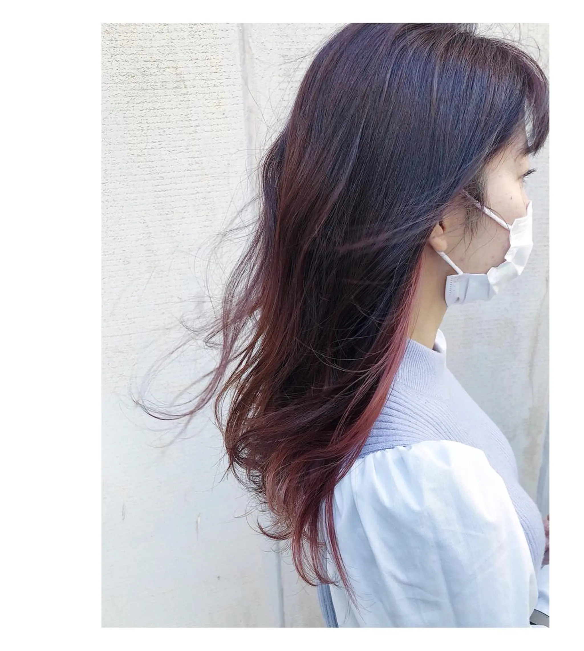 ロング カラー カット ヘアカラー トリートメント GO TO DAY 名古屋パルコ店所属・髪質改善/顔まわり 石原のヘアスタイル