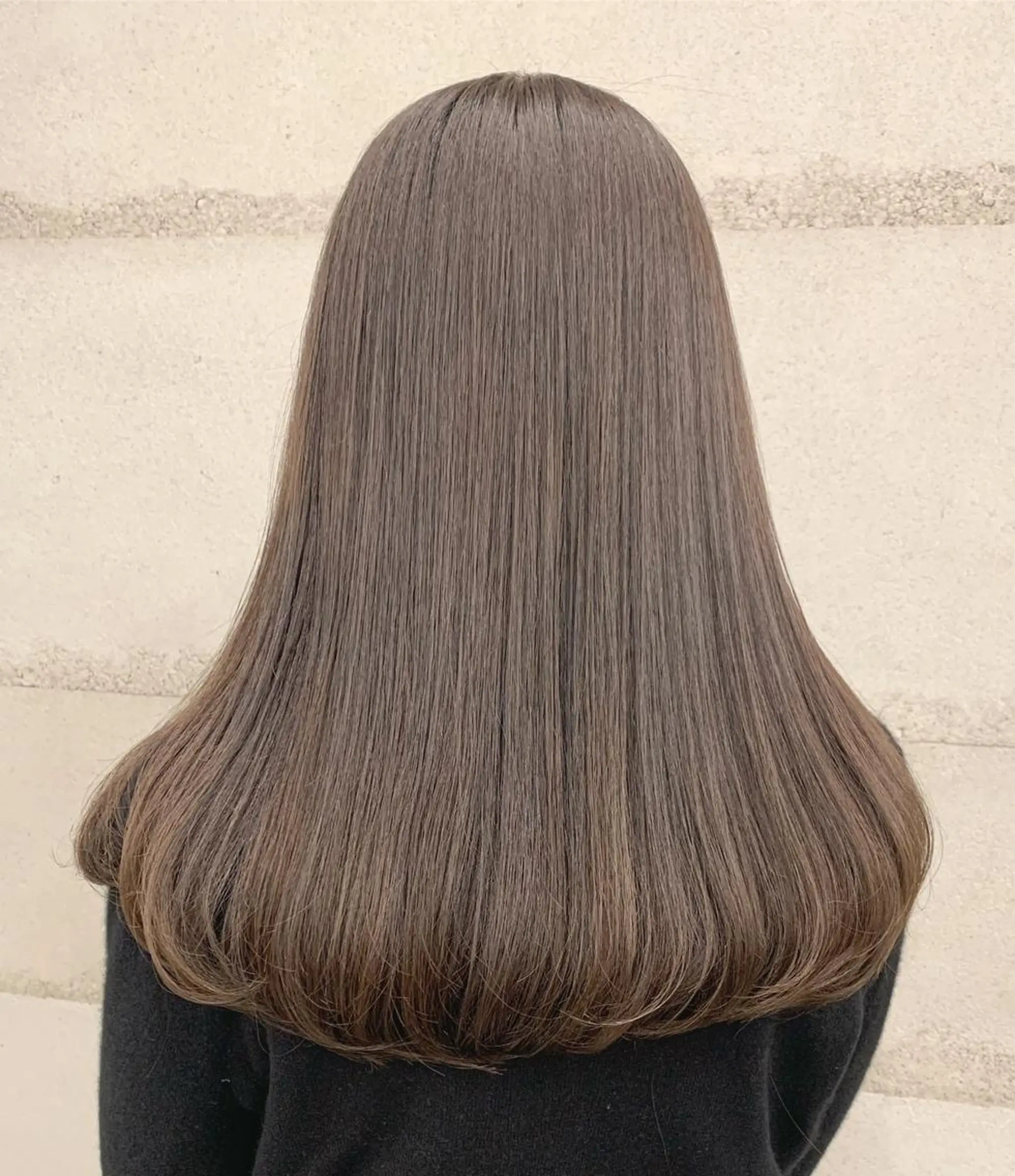 ミディアム カラー 透明感/オリーブ/ グレージュ/YUKAのヘアスタイル