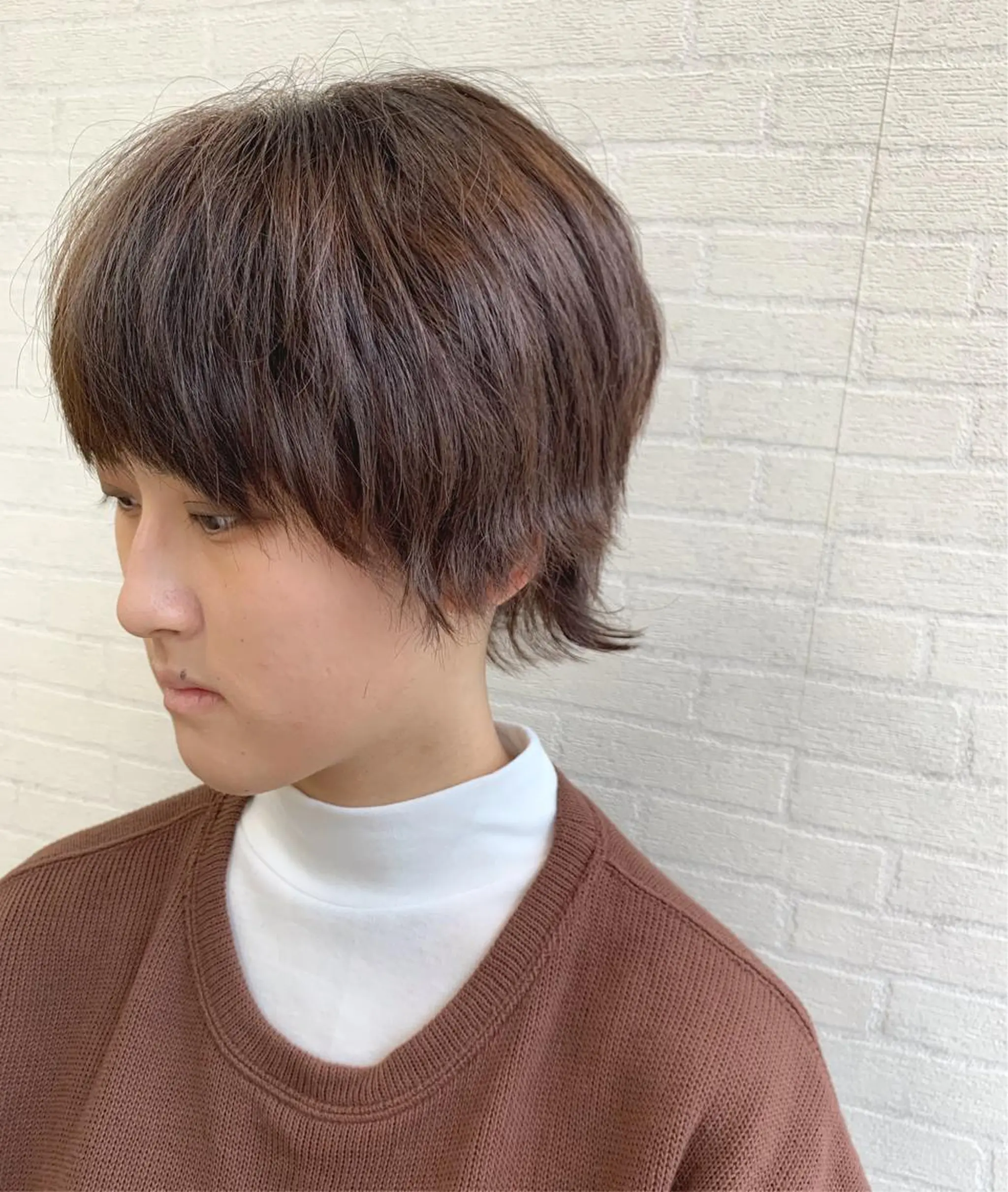 ショート カラー 切りっぱなしボブ ショートボブ ハンサムショート ブラウンカラー ナチュラルブラウン カット ヘアカラー トリートメント 朝がちょっと楽しくな るshort･bobのヘアスタイル