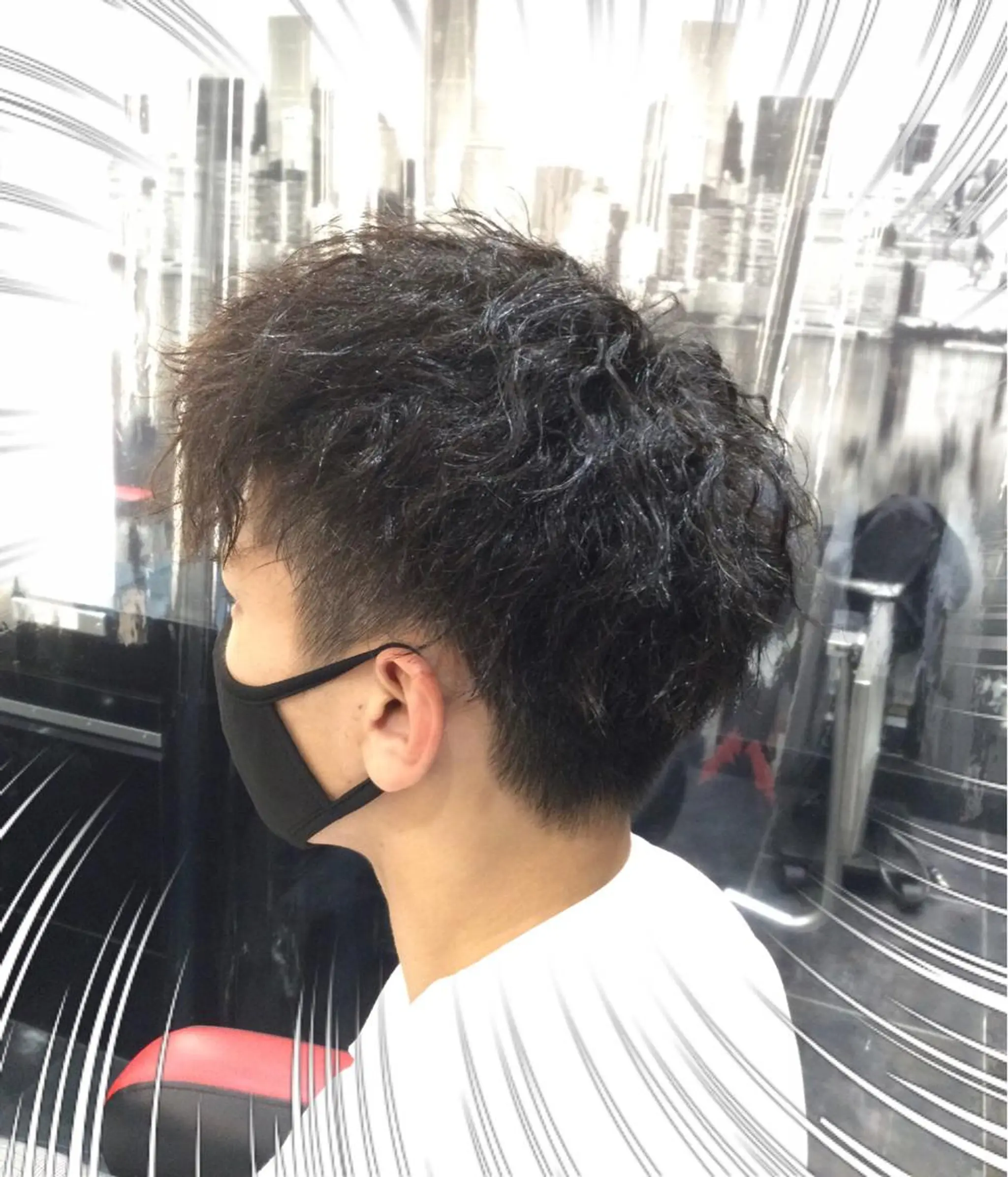 ショート パーマ メンズ Annon プライベートサロンのヘアスタイル