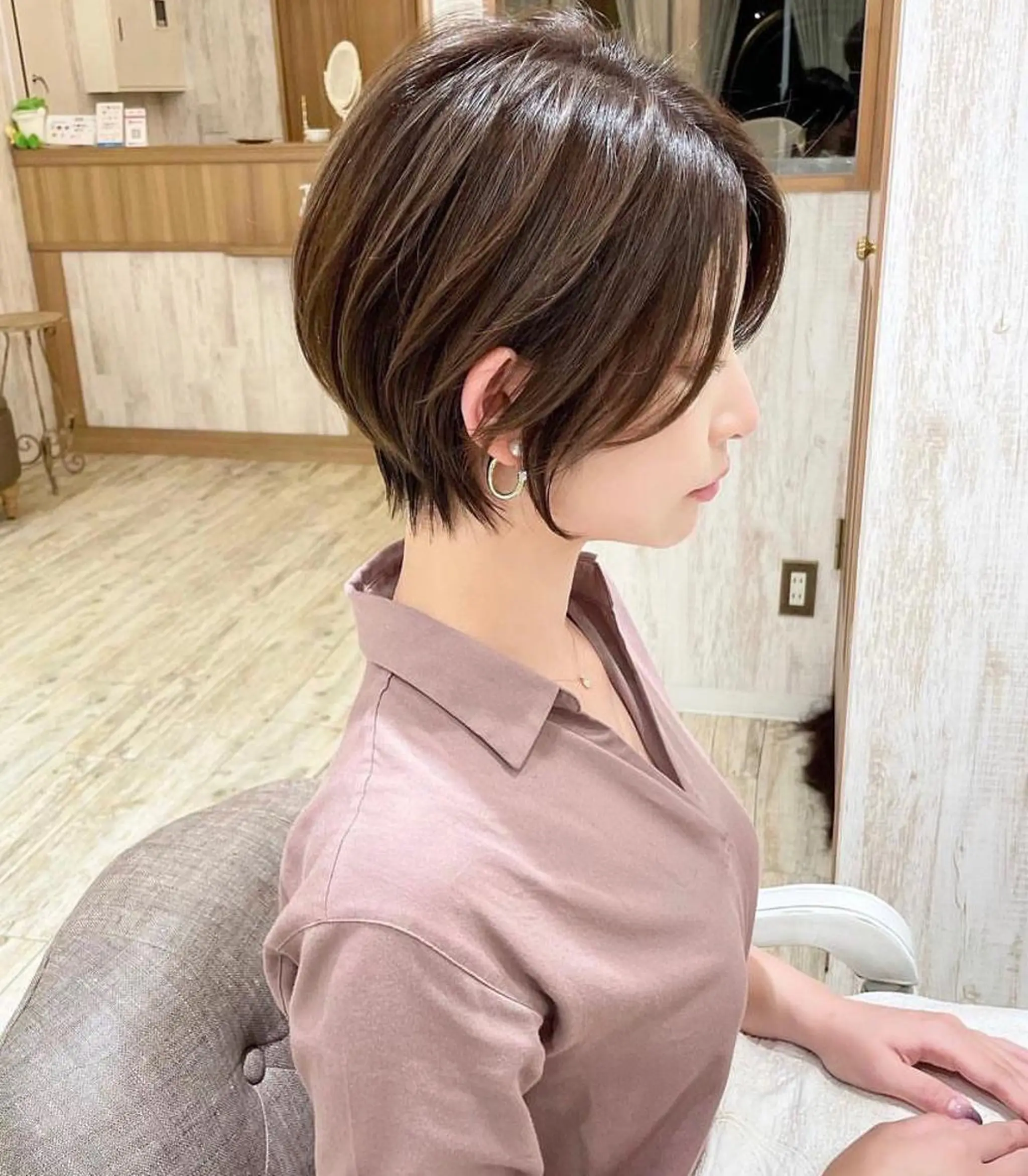 ショート おのだ あやなのヘアスタイル