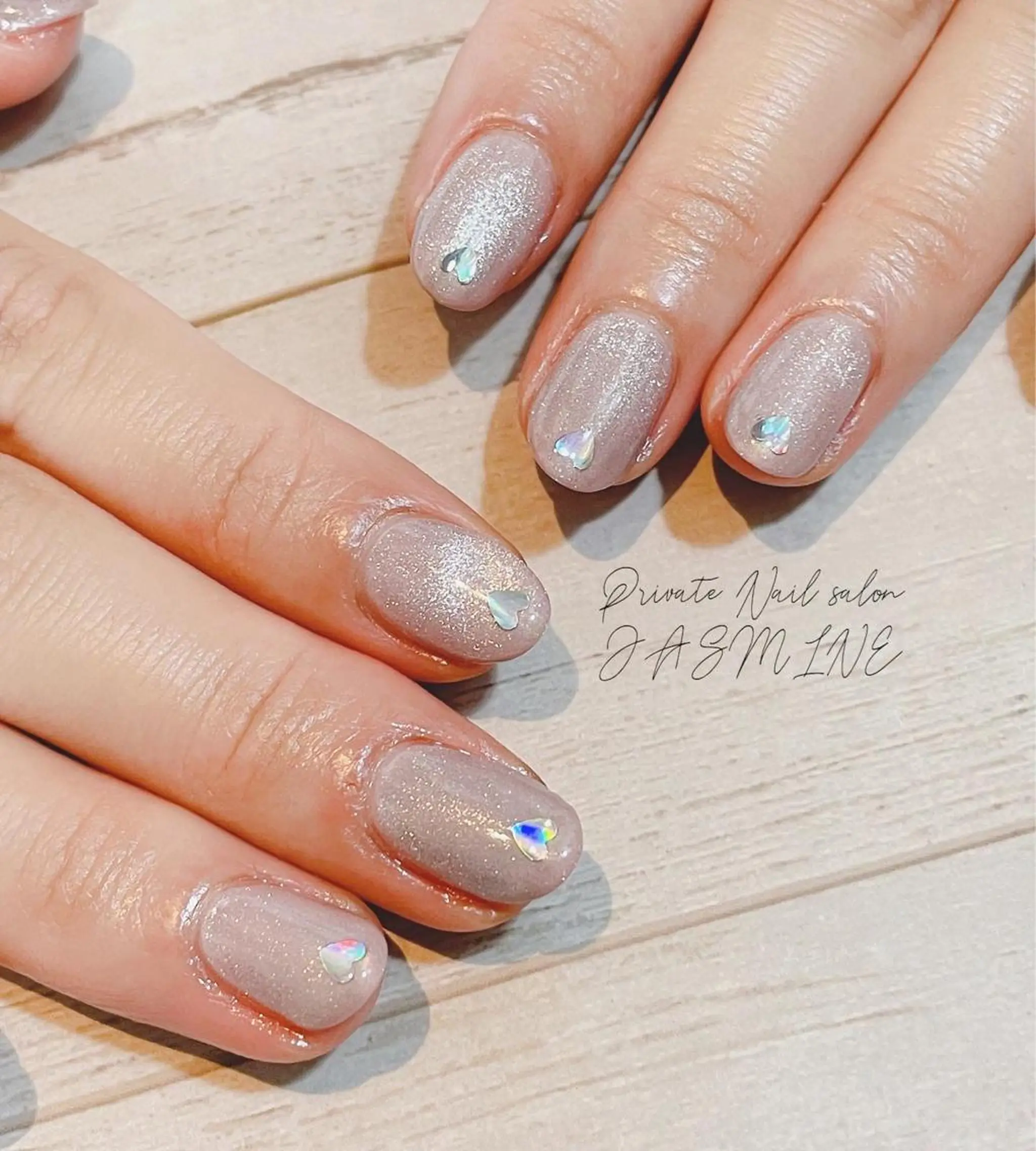 ネイル マグネットネイル 春ネイル Nail salon JASMINEのネイルデザイン