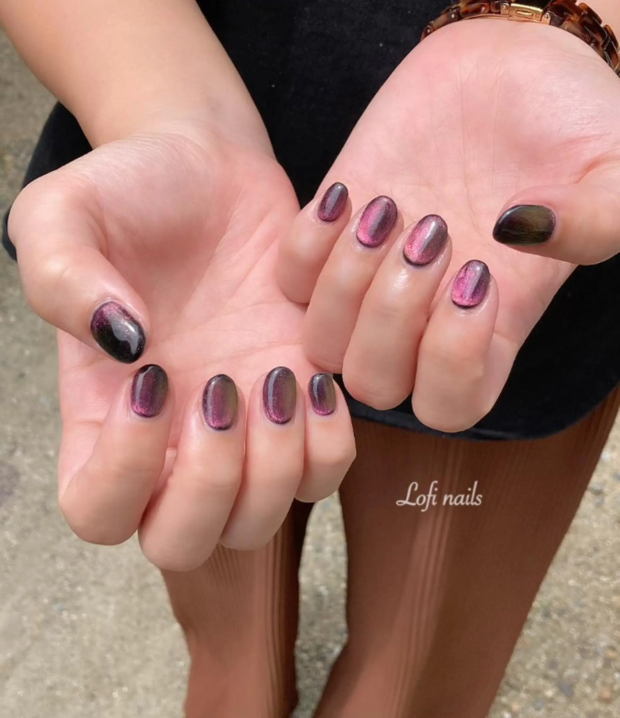 ショート ネイル ハンドネイル Lofi nails ゆきこのネイルデザイン