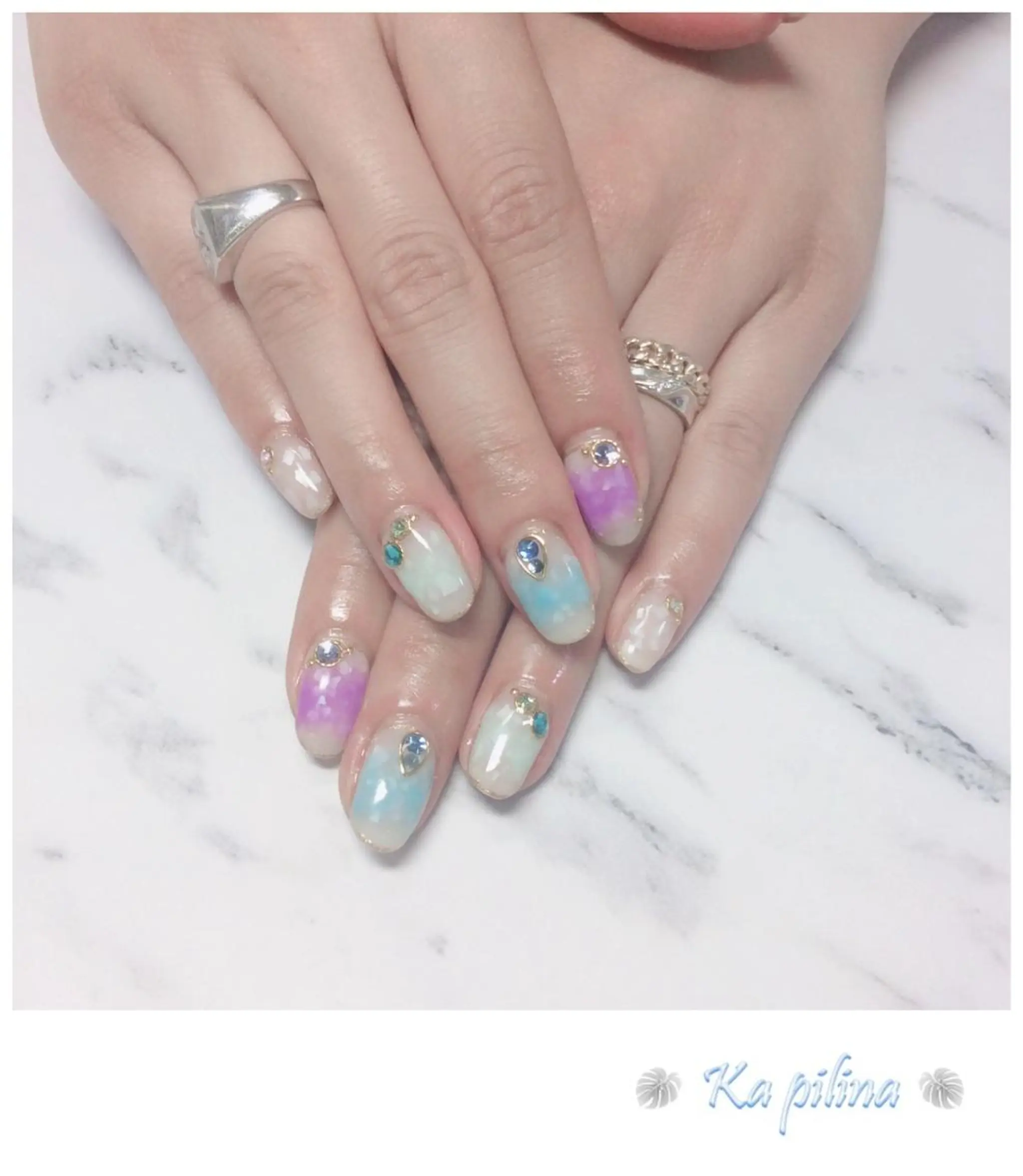 ネイル グラデーション 夏ネイル Nail salon Ka pilinaのネイルデザイン