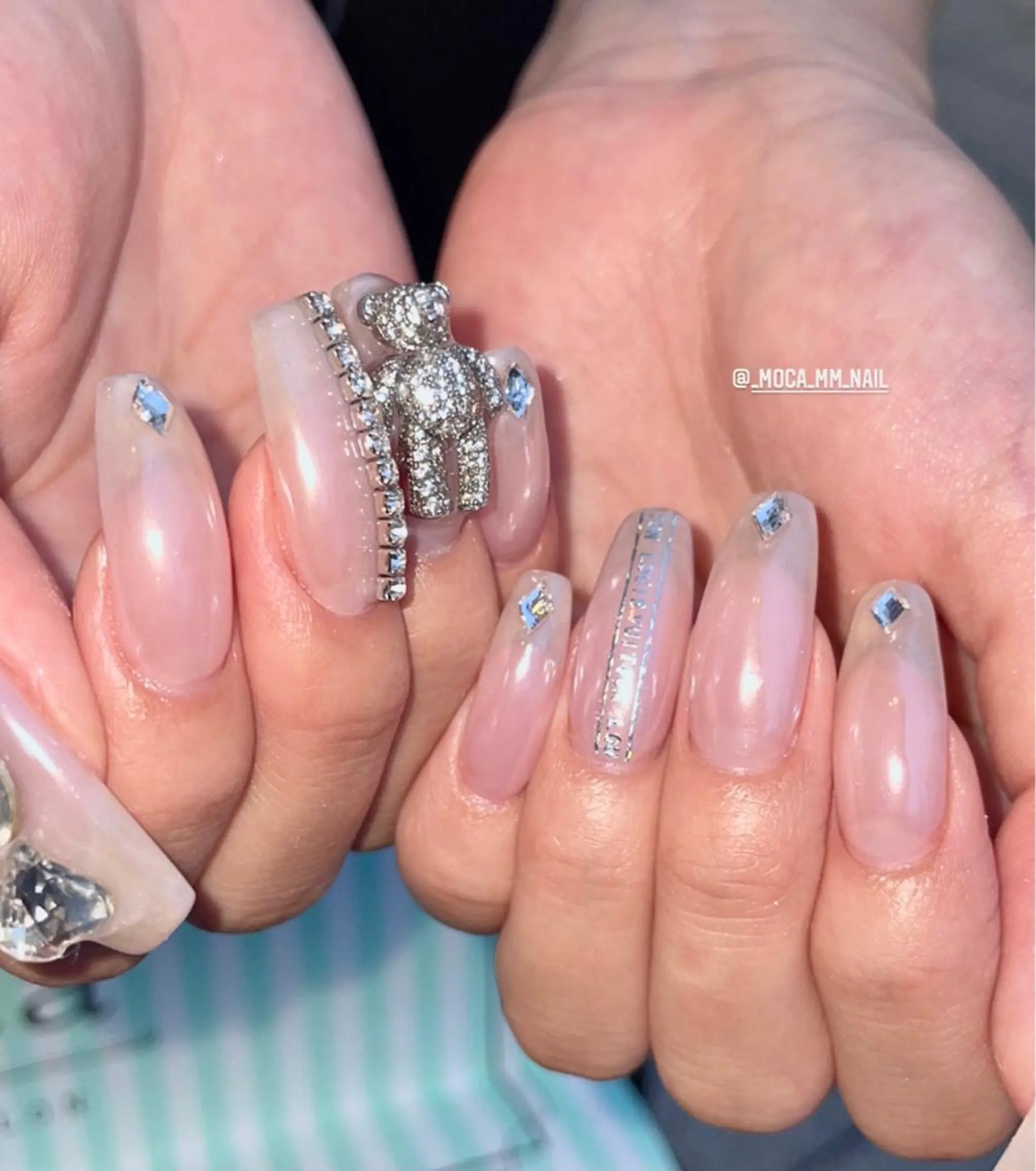 ネイル ハンドネイル フットネイル moca心斎橋所属・˚✧⁺⭐︎༚moca miyuu⁎⁺˳✧༚のネイルデザイン