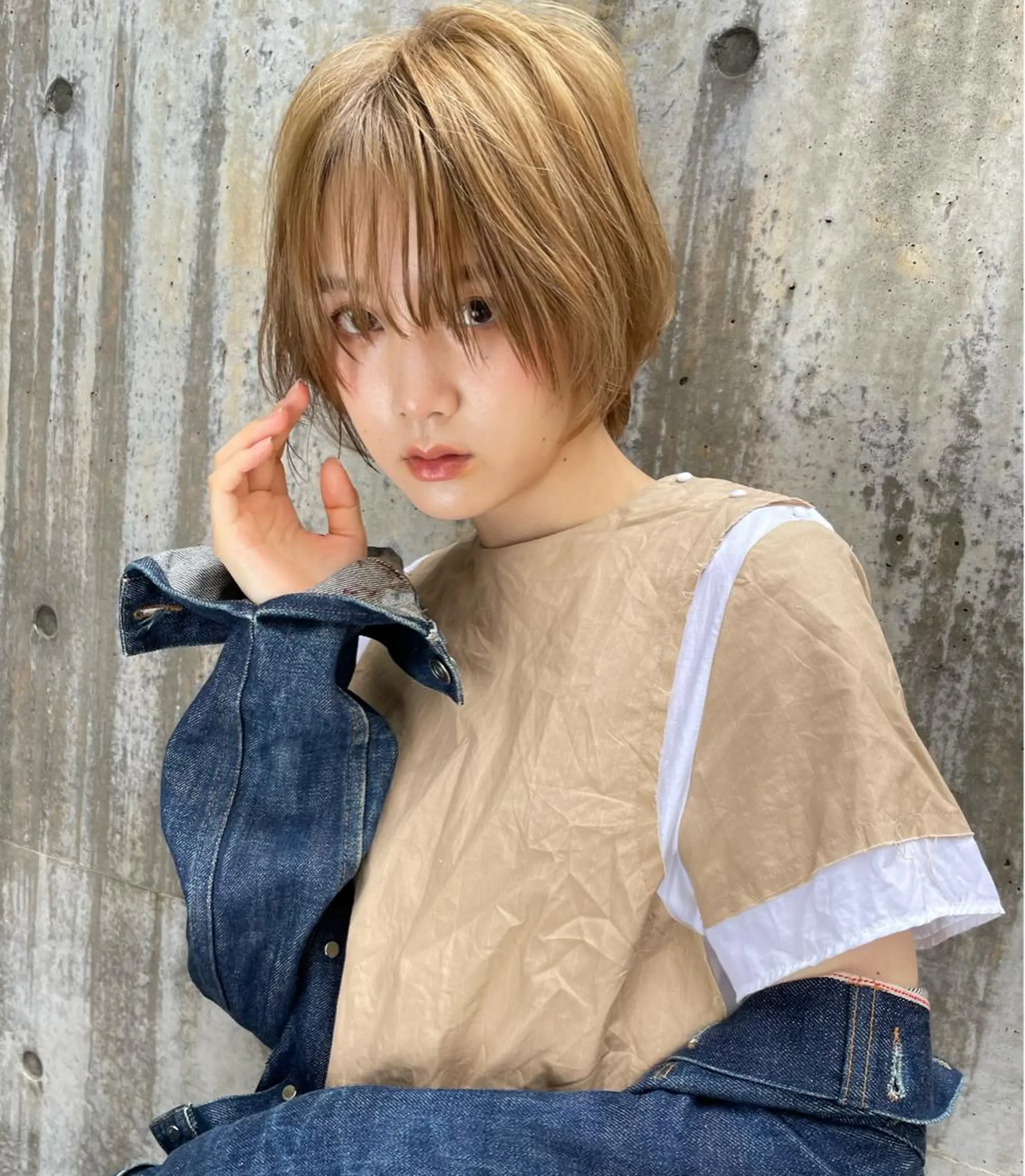 ショート カラー カット ヘアカラー トリートメント ショート/ボブ専門 宮脇美奈/南船場のヘアスタイル