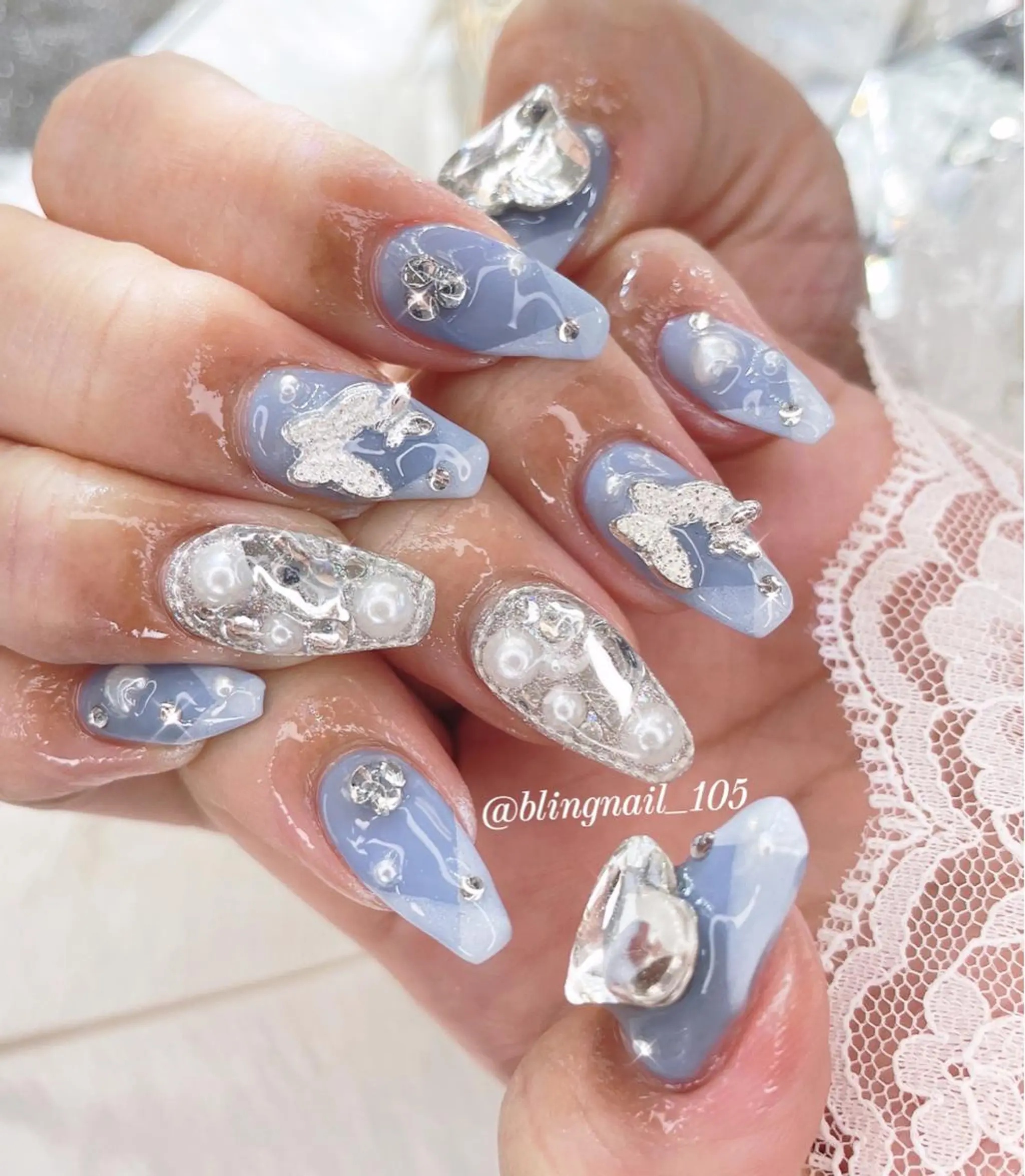 ネイル 23時まで❤︎韓国、 ワンホンネイルのネイルデザイン