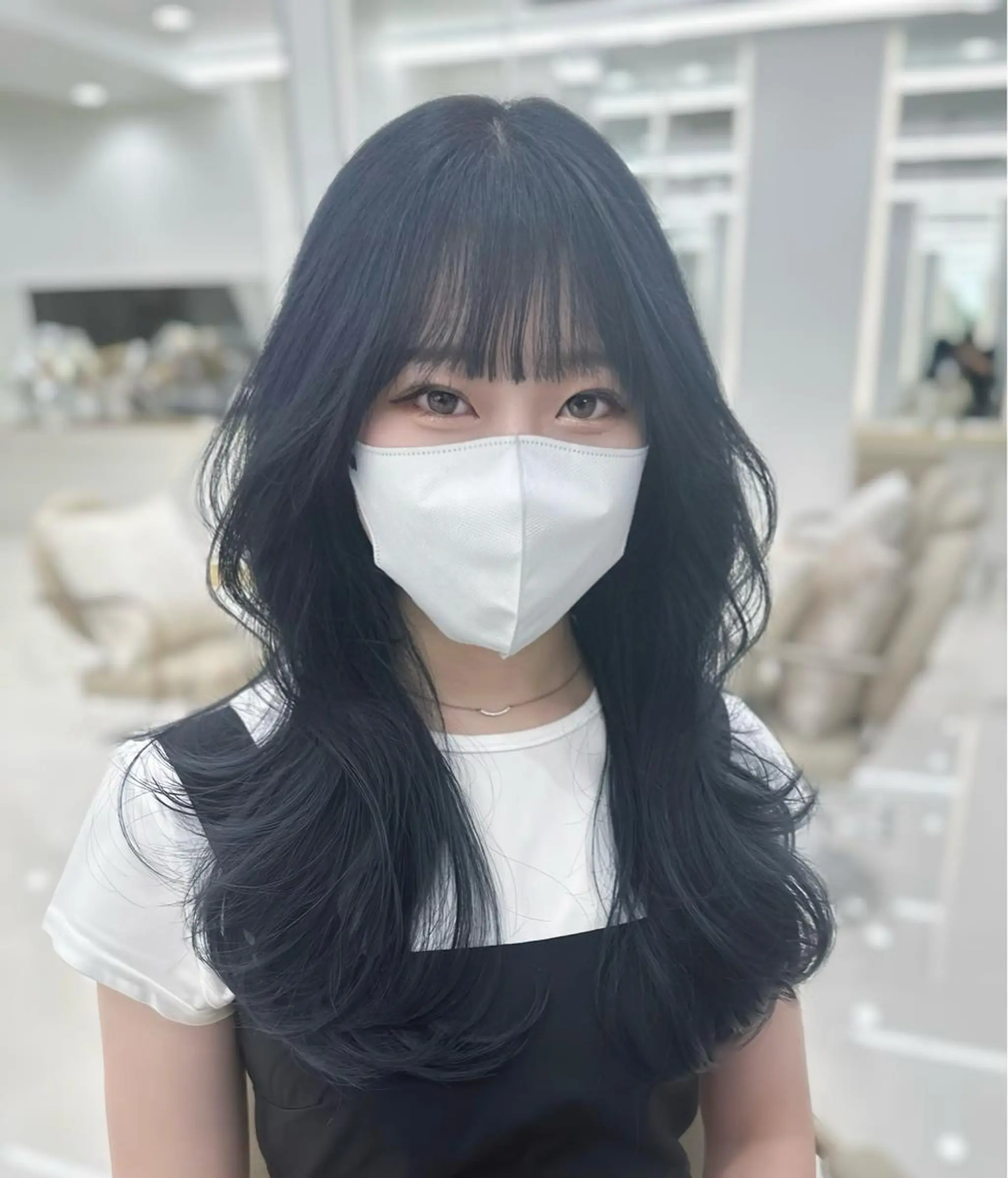 ロング 似合わせ/レイヤー /顔まわり/池田歩樹のヘアスタイル