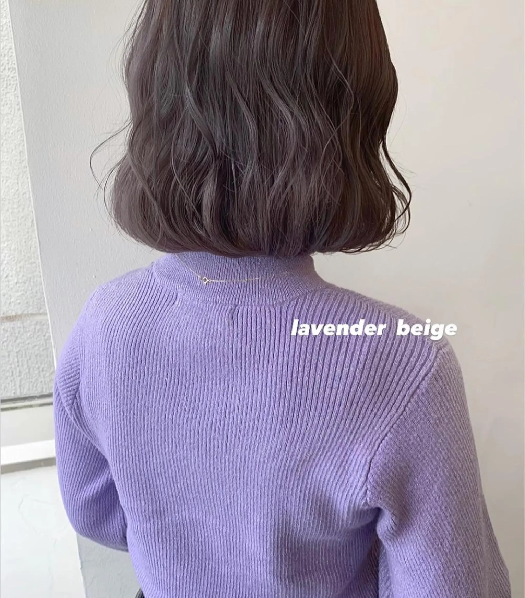 ミディアム カラー ヘアアレンジ ベージュカラー ラベンダーカラー ラベンダーベージュ 🌟アレンジが似合う カラー🌟Rumiのヘアスタイル