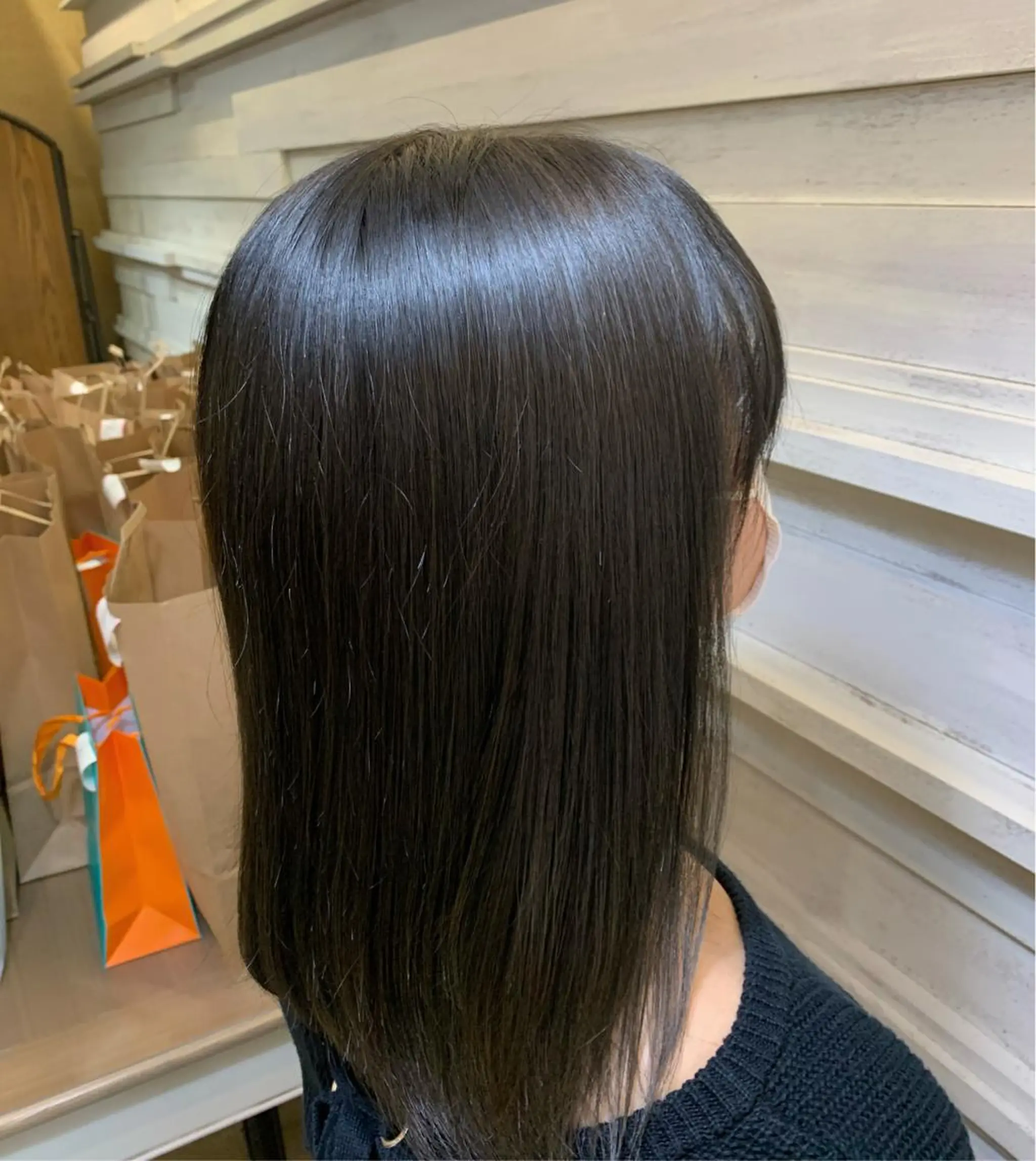 セミロング メンズバレイヤージュ 斉藤春のヘアスタイル