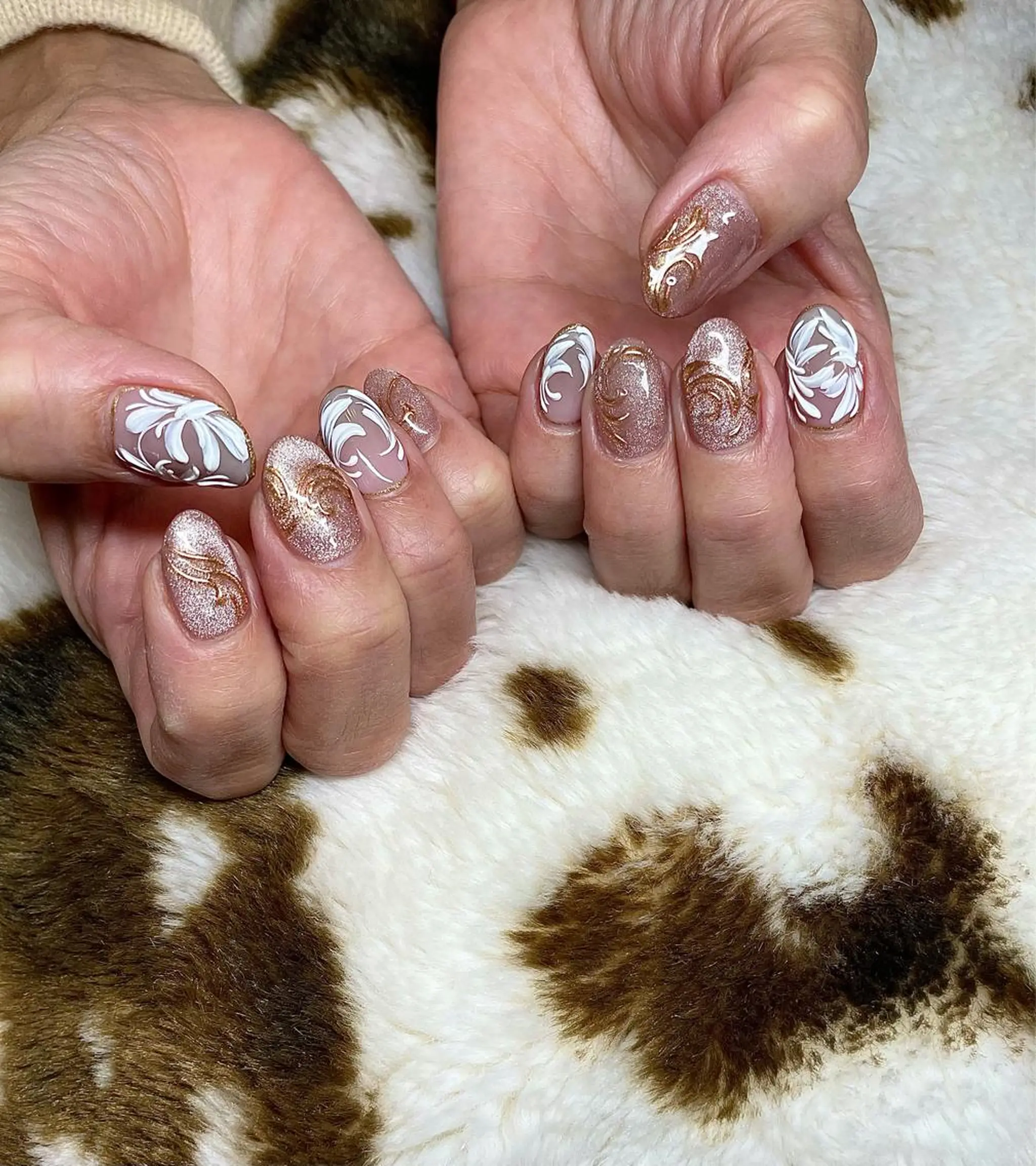 ミディアム カラー パーマ ヘアアレンジ メンズ キッズ ネイル マツエク・マツパ アートネイル マグネットネイル nail&eye Aoのマツエク・マツパデザイン