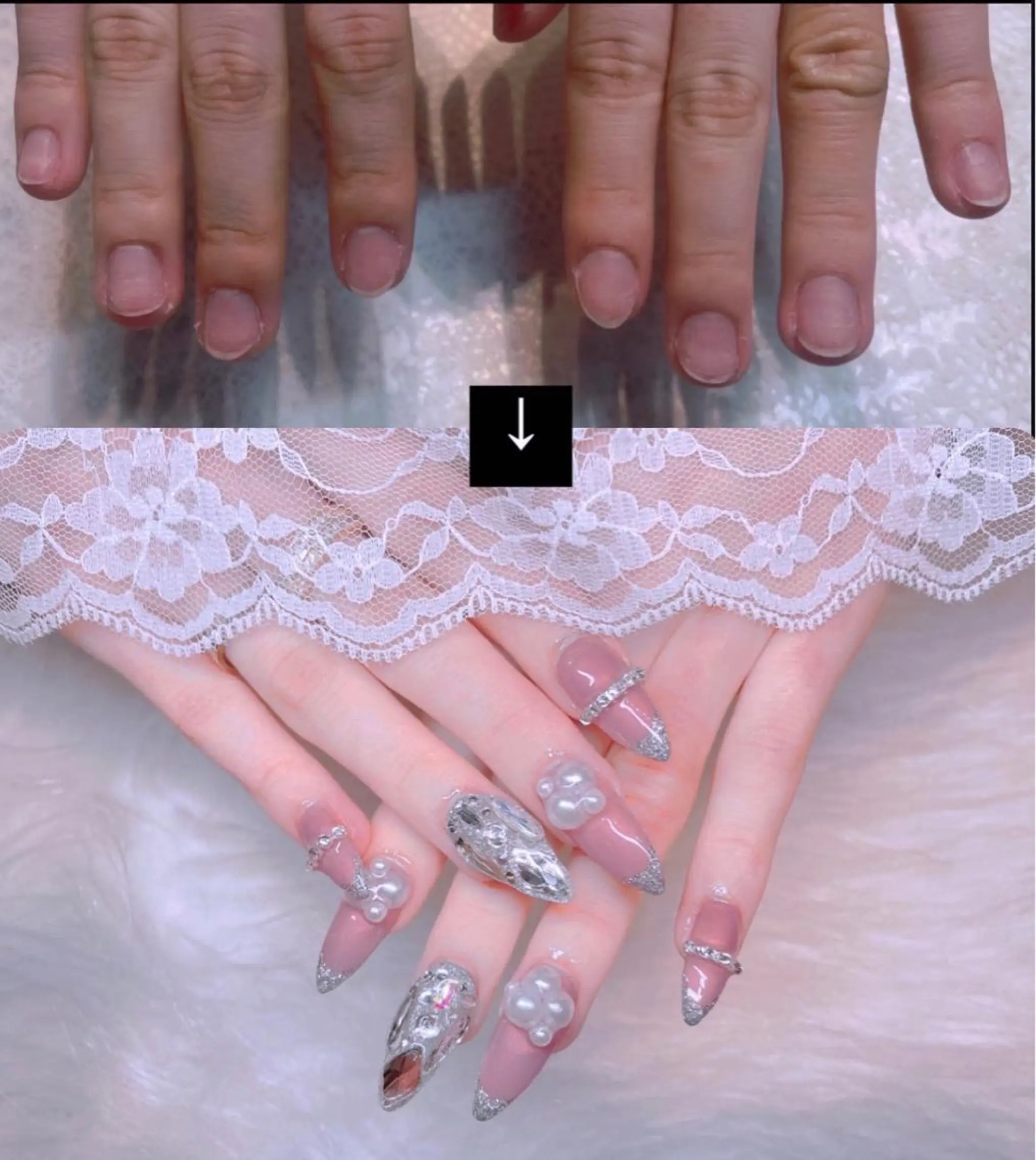 ネイル 23時まで❤︎韓国、 ワンホンネイルのネイルデザイン