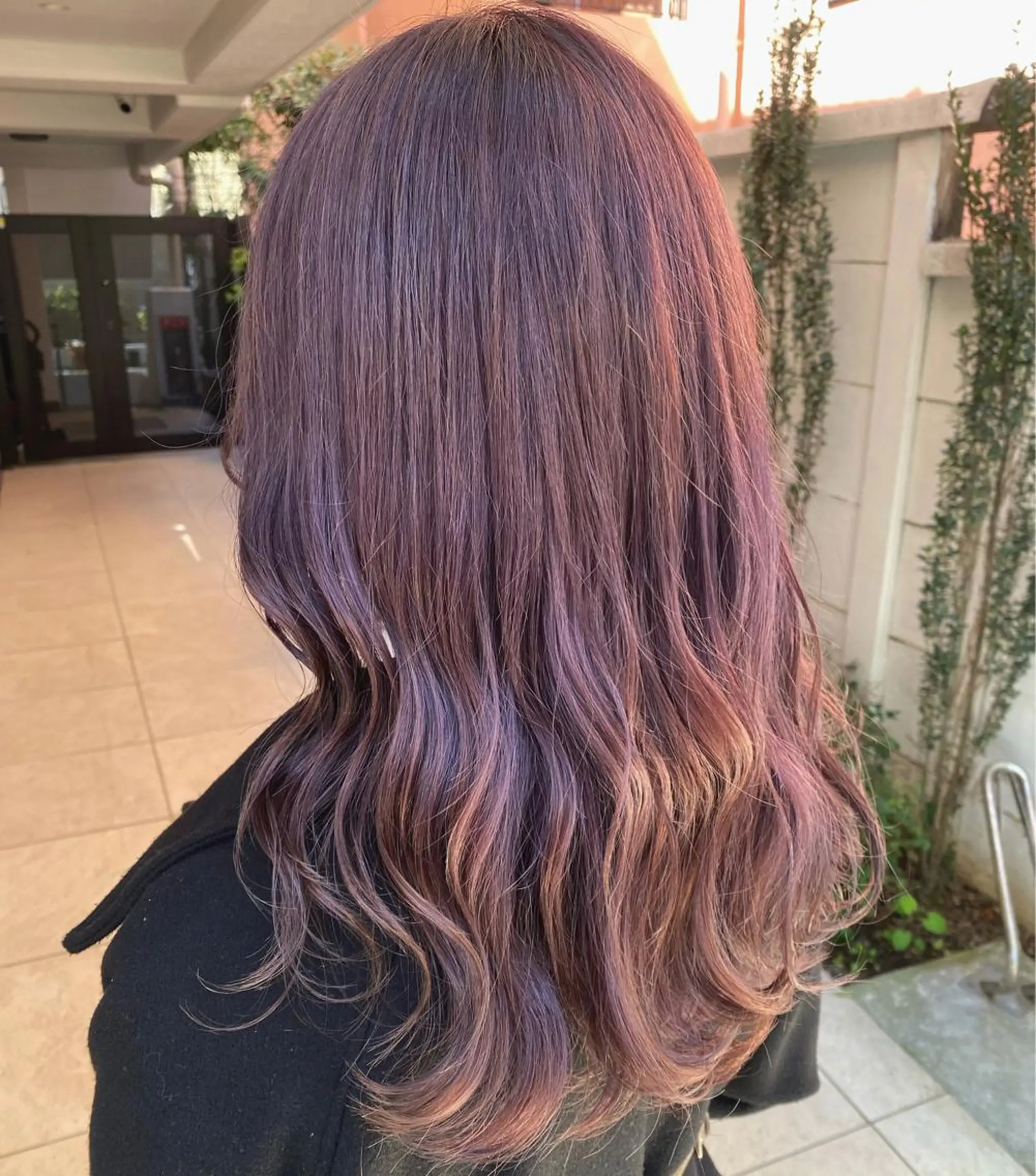 セミロング カラー ベージュカラー ブリーチ ラベンダーカラー ラベンダーベージュ カット ヘアカラー トリートメント グレージュ/透明感/ 韓国ヘア/RISAのヘアスタイル