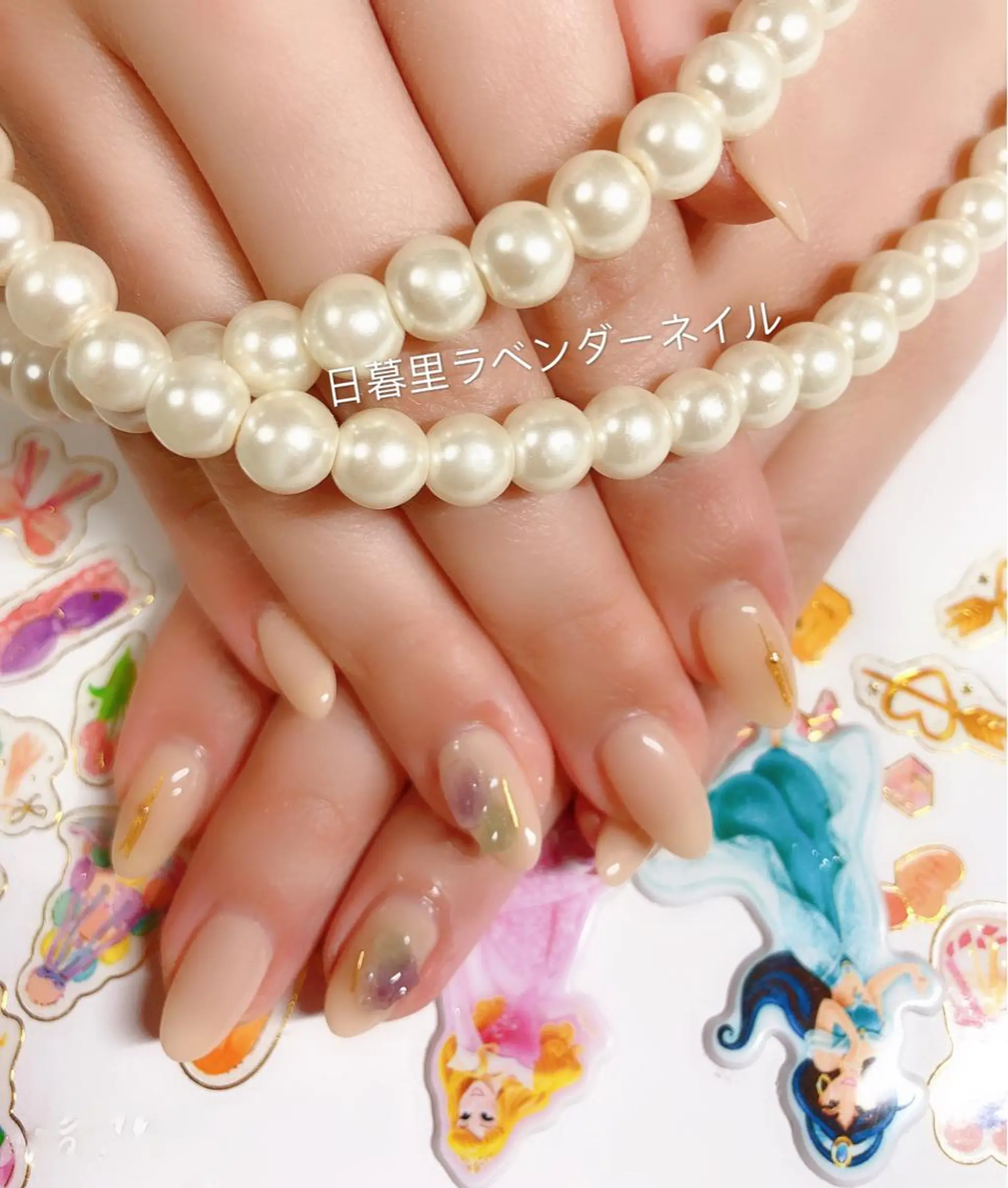 ネイル ラベンダー💖日暮里 ルル💖ネイルのネイルデザイン