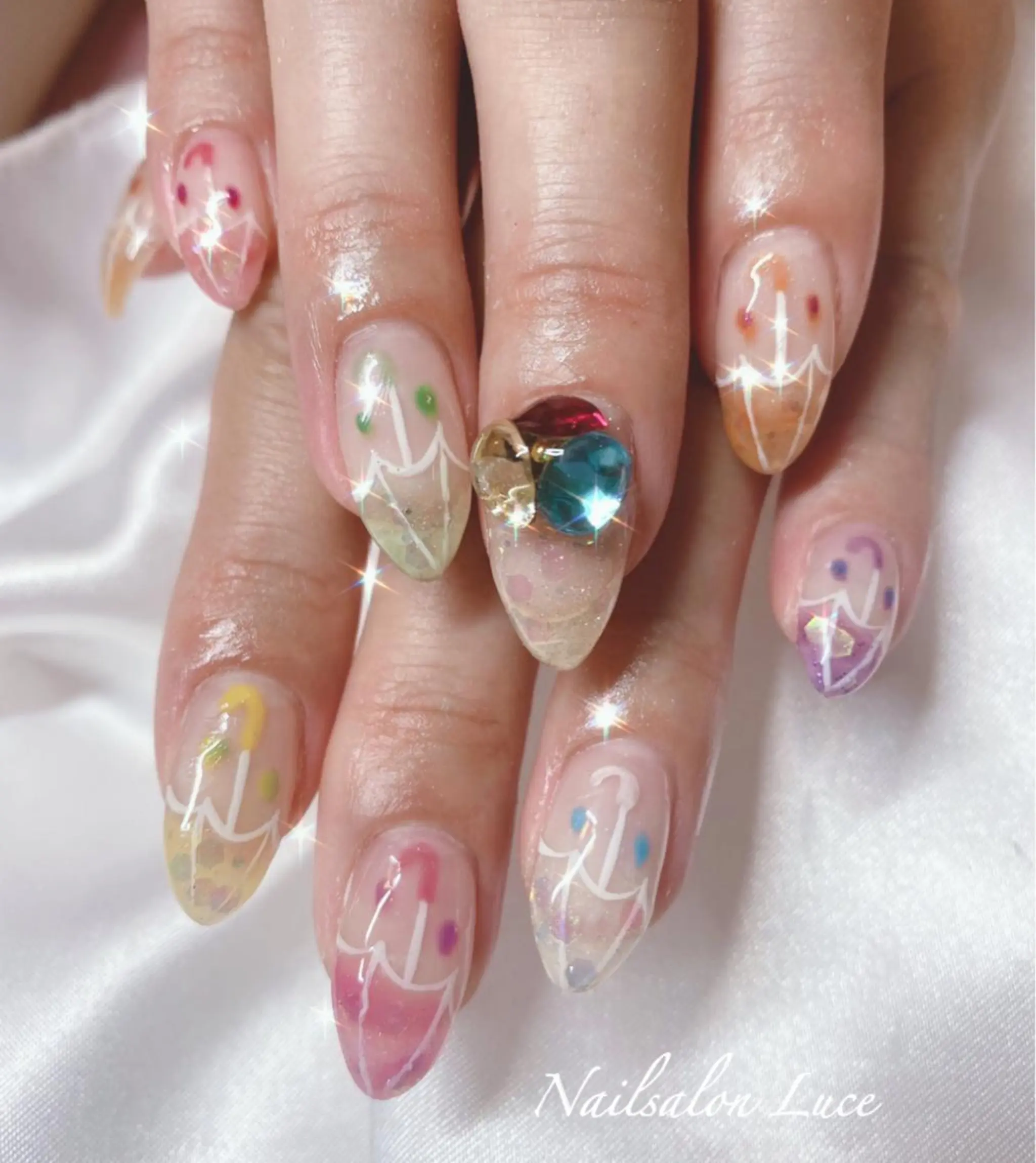 ネイル ジェルネイル ワンカラーネイル ネイル& 脱毛サロン　Lのマツエク・マツパデザイン