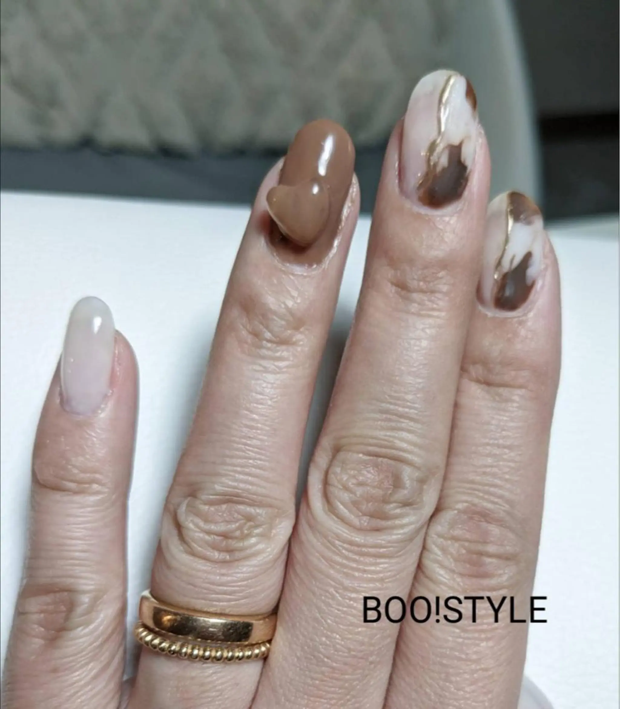 ネイル バレンタイン ハンドネイル BOO!STYLE所属・オイカワ アユミのネイルデザイン