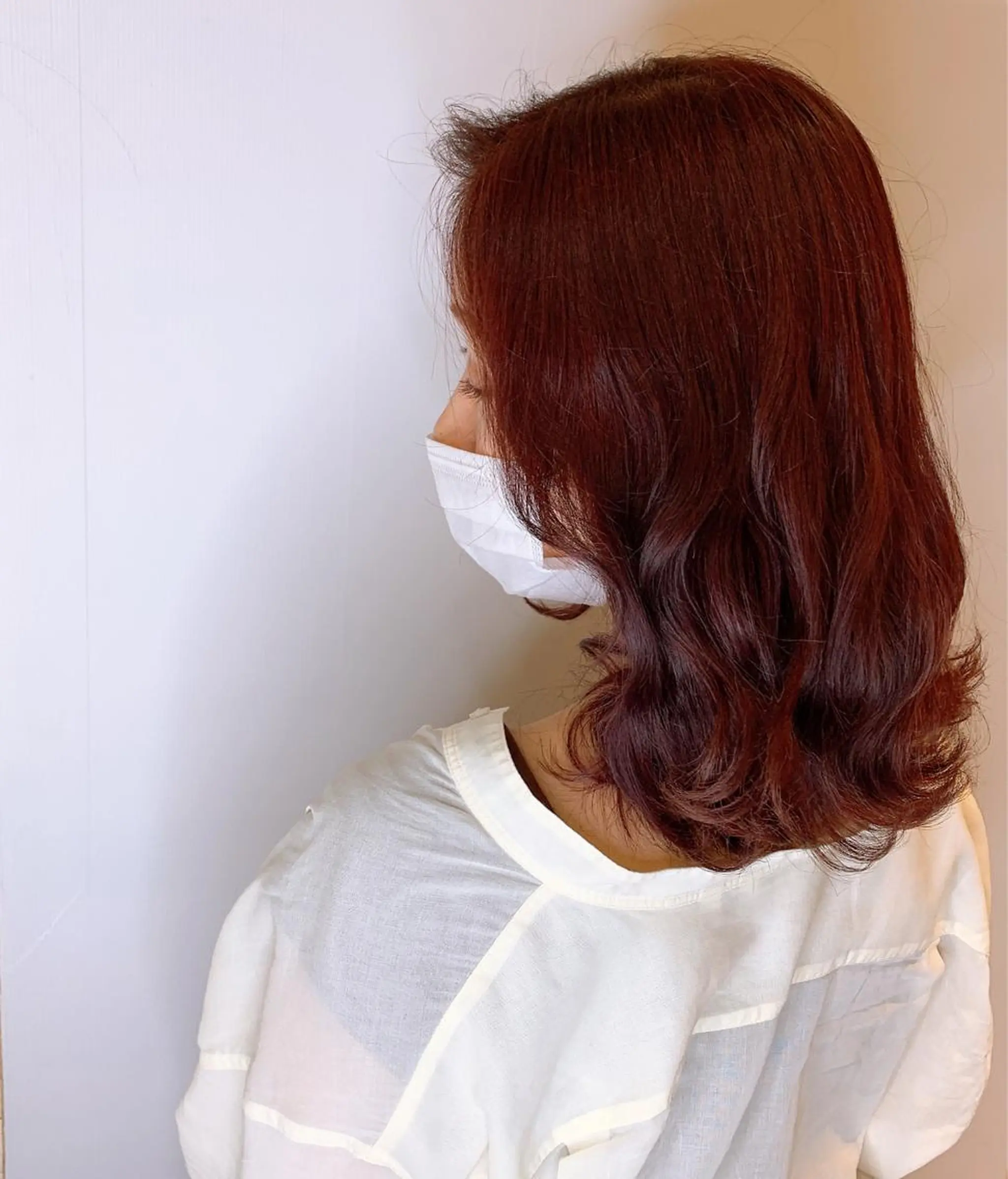 セミロング カラー 艶髪レイヤー上田 紗也🇰🇷💗のヘアスタイル