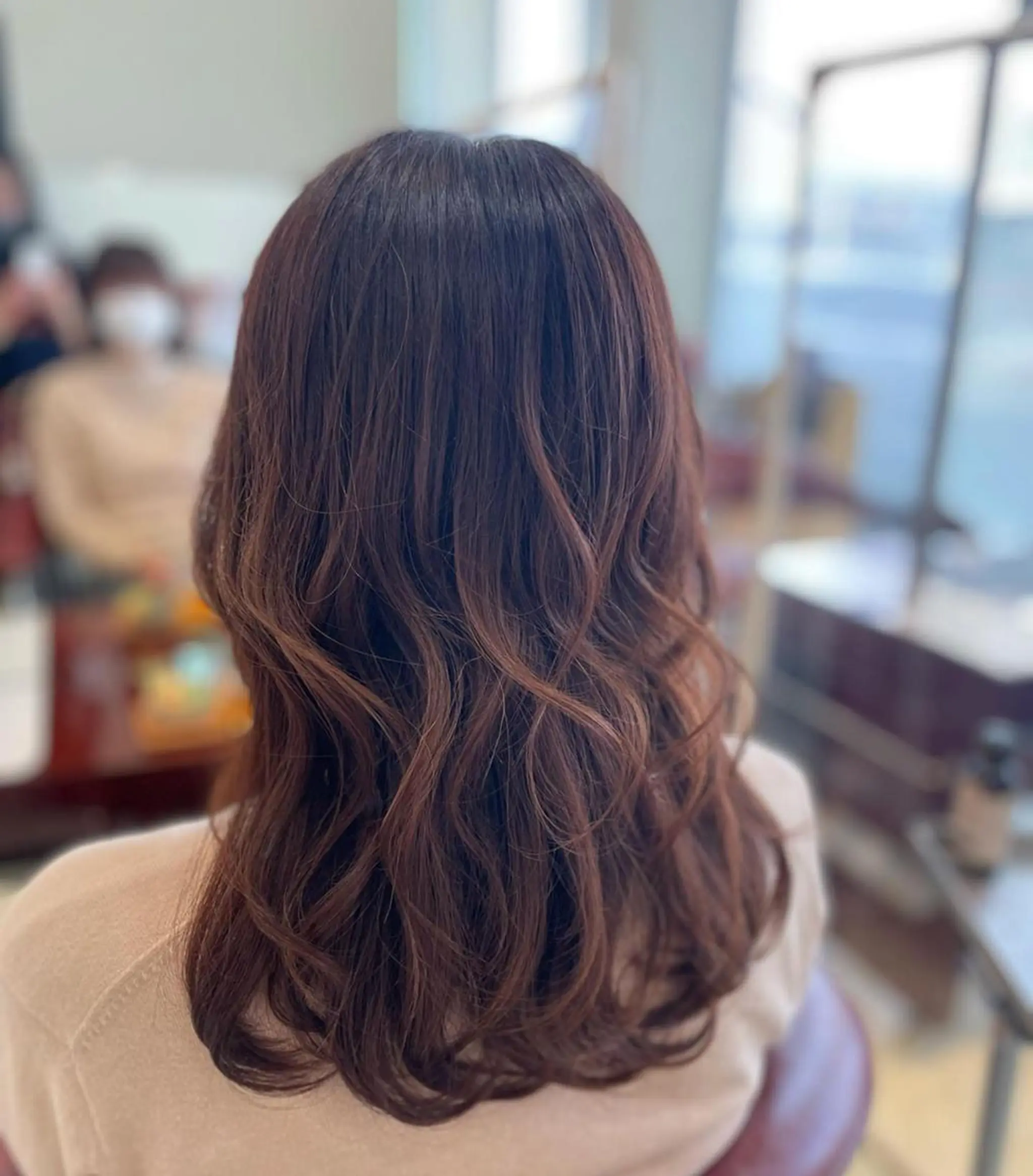 ミディアム カラー パーマ ヘアアレンジ メンズ キッズ マツエク・マツパ 子どものヘアアレンジ ナチュラル レイヤーカット sara 荒井店のヘアスタイル