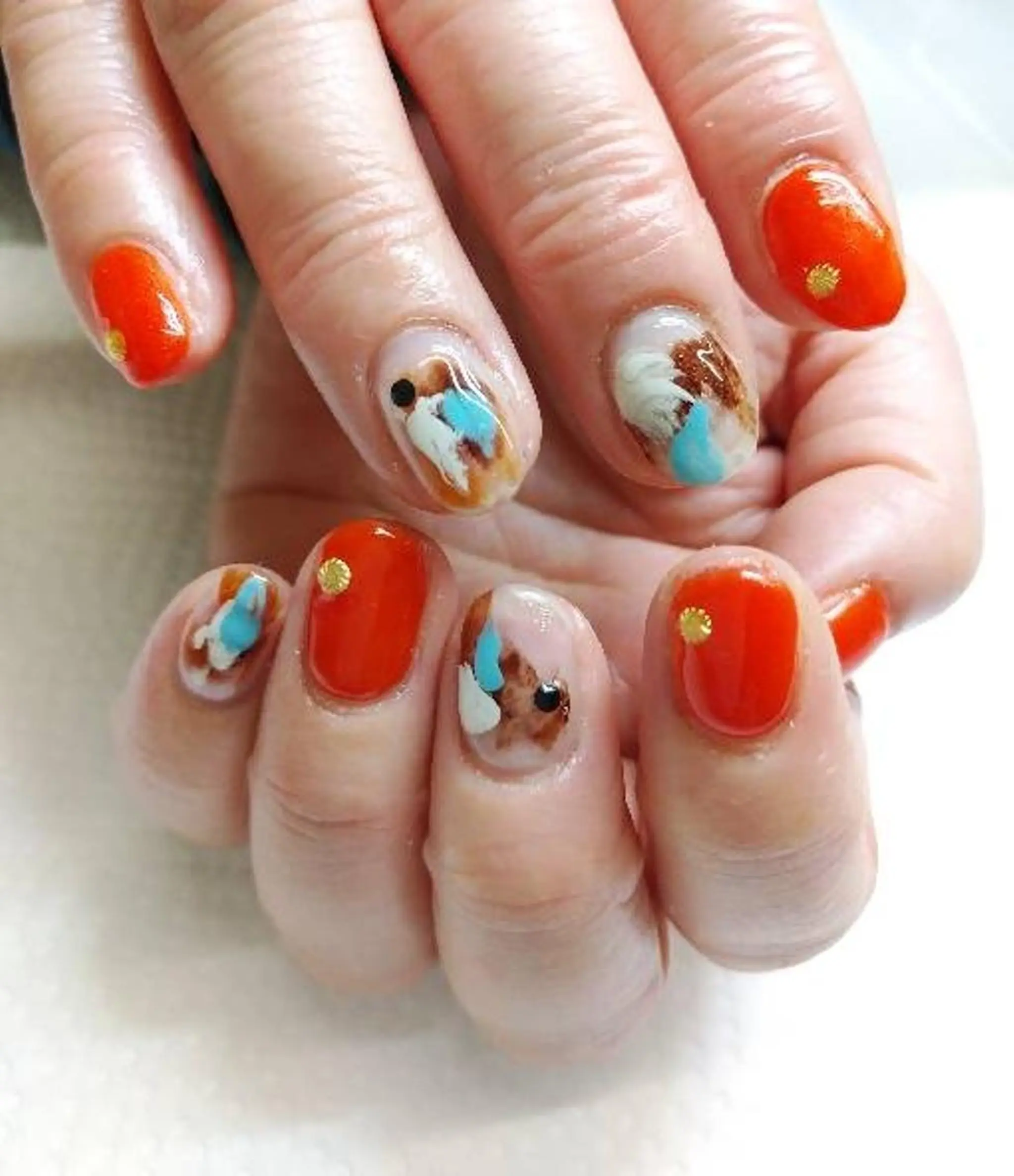 ネイル ニュアンスネイル ハンドネイル ハンドケア プライベートサロン RosyLily所属・プライベートサロン Rosy Lilyのネイルデザイン