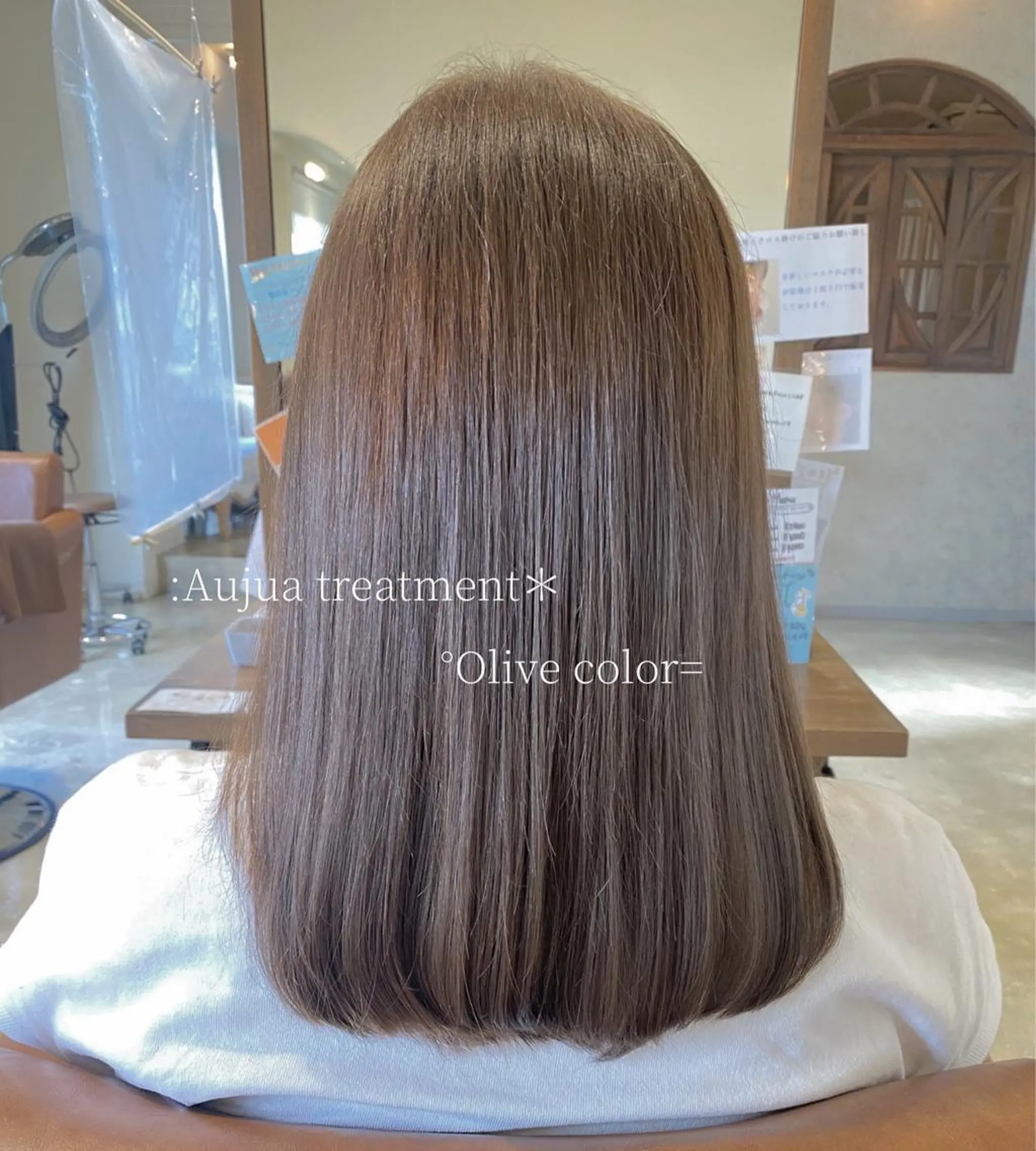 ミディアム spin hair桂 高宮彩花のヘアスタイル