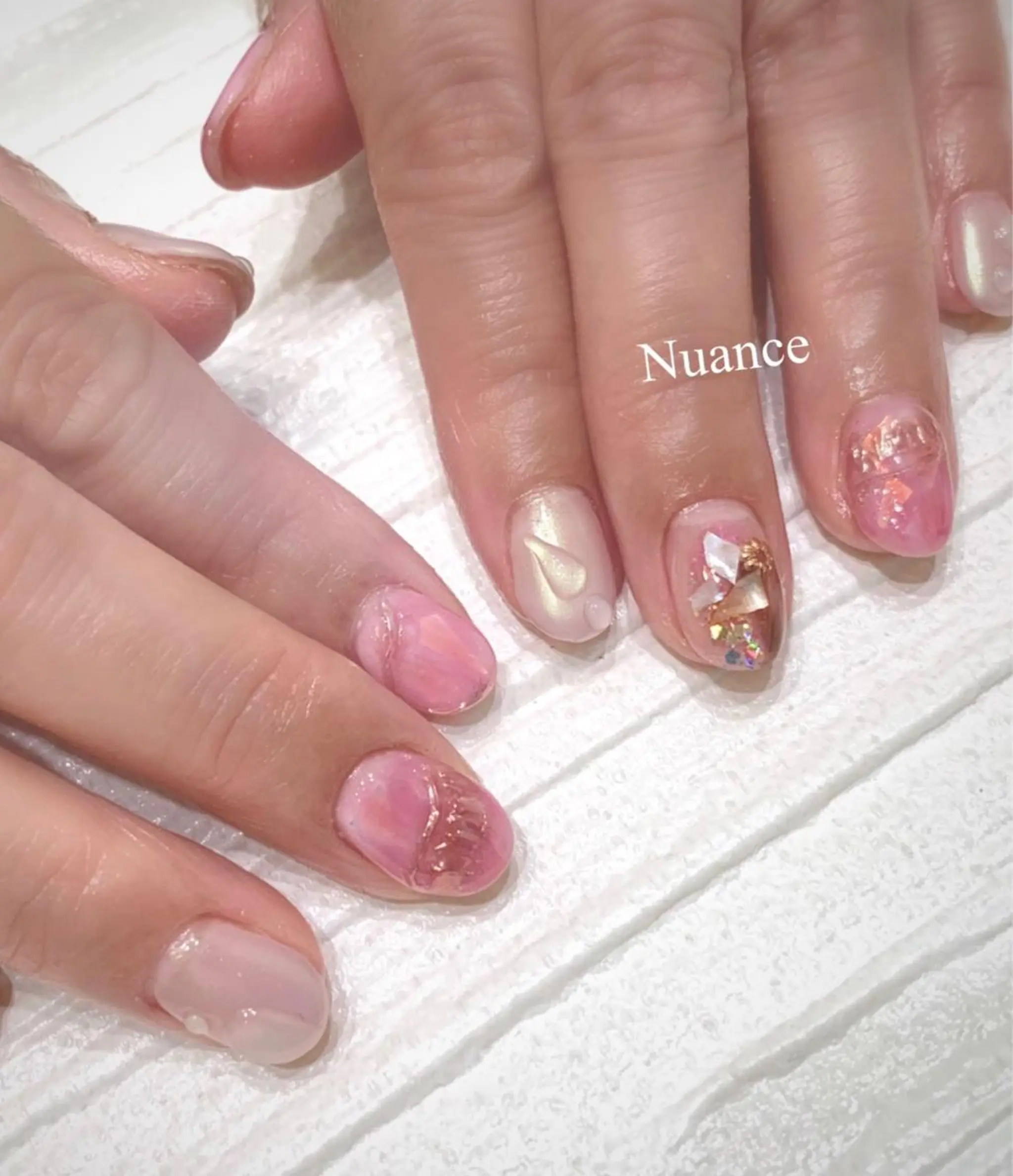 ショート m kaori𓃟のネイルデザイン