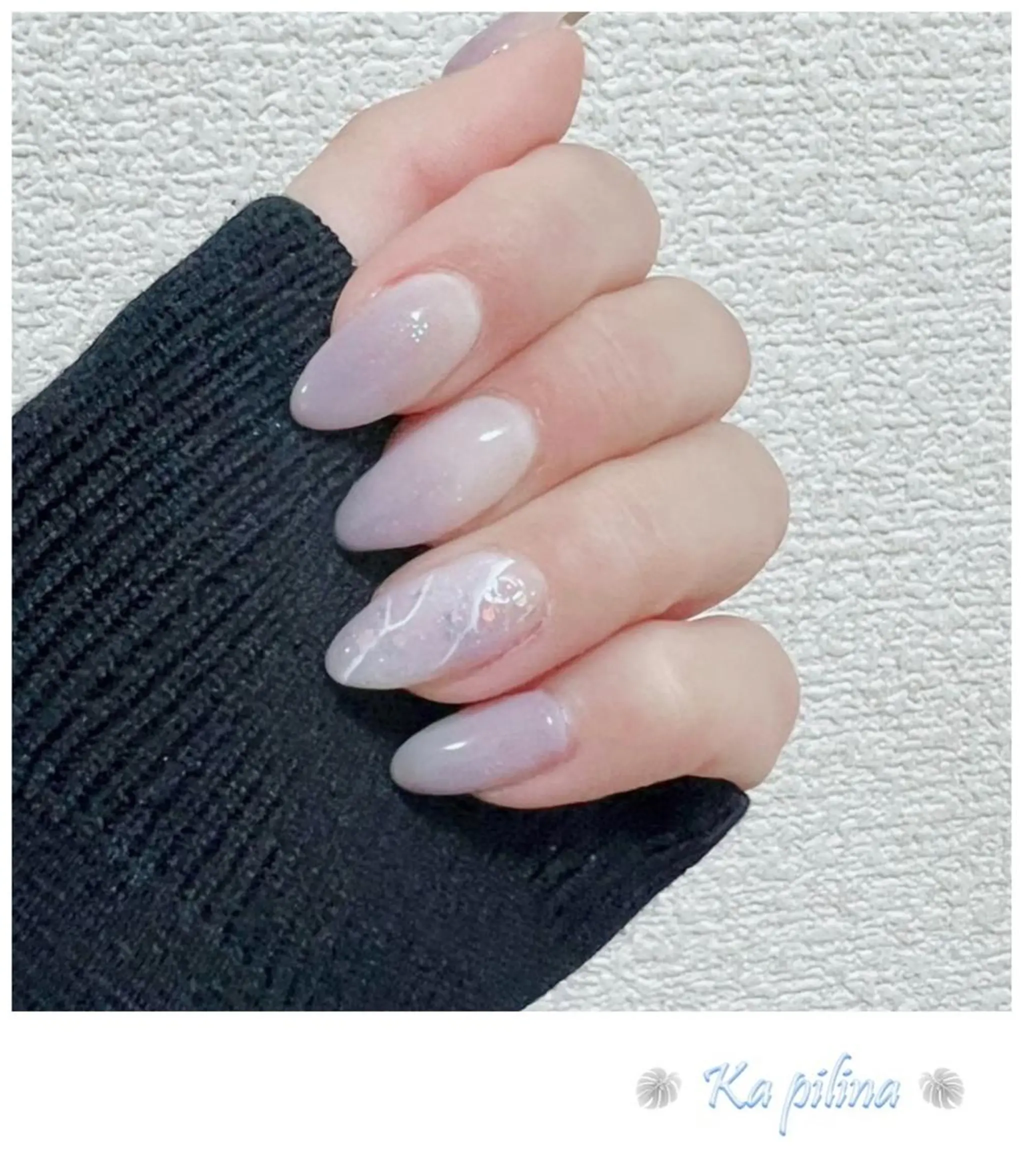 ネイル ニュアンスネイル ホワイト Nail salon Ka pilinaのネイルデザイン