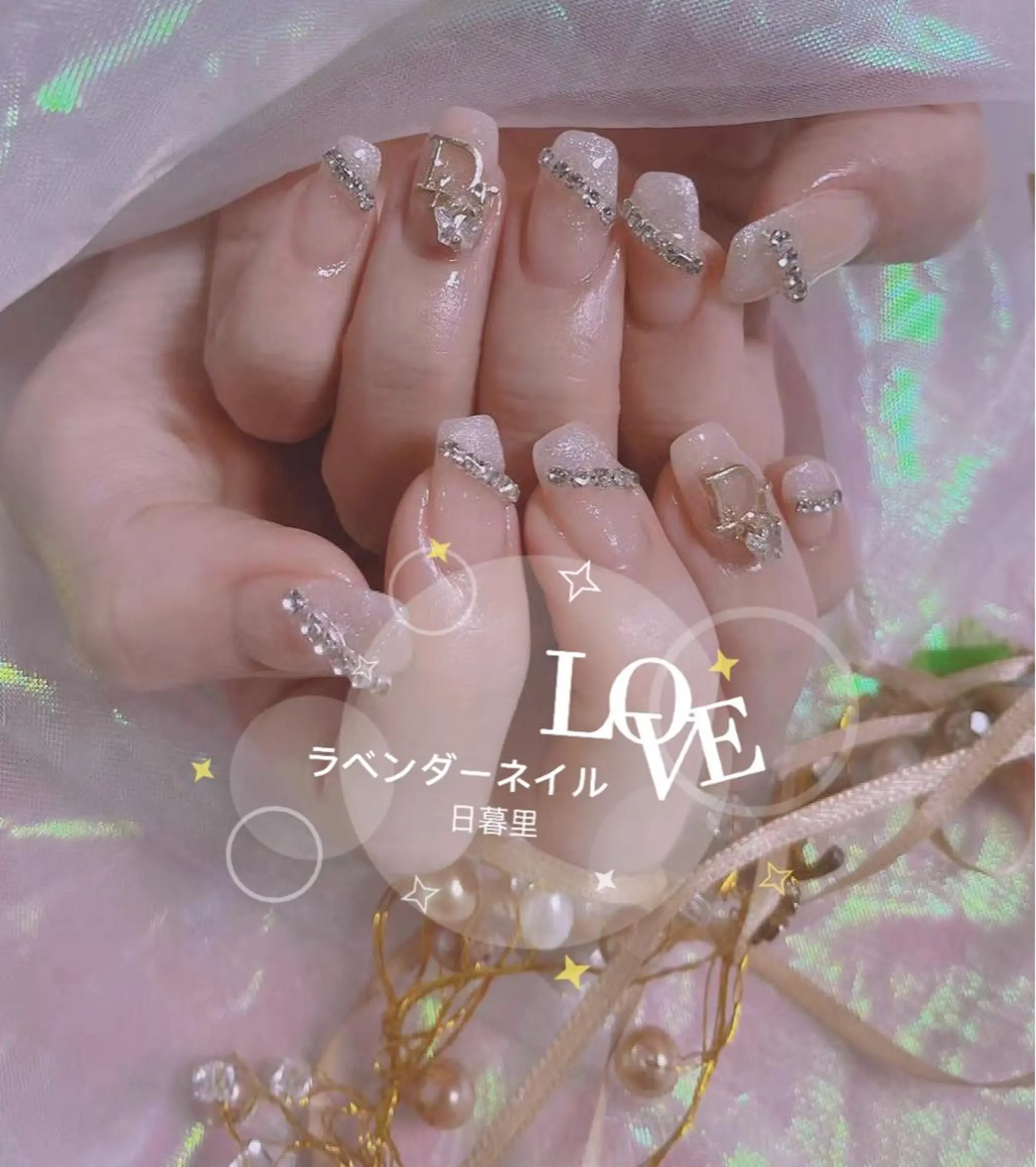 ネイル ラベンダー💖日暮里 ルル💖ネイルのネイルデザイン